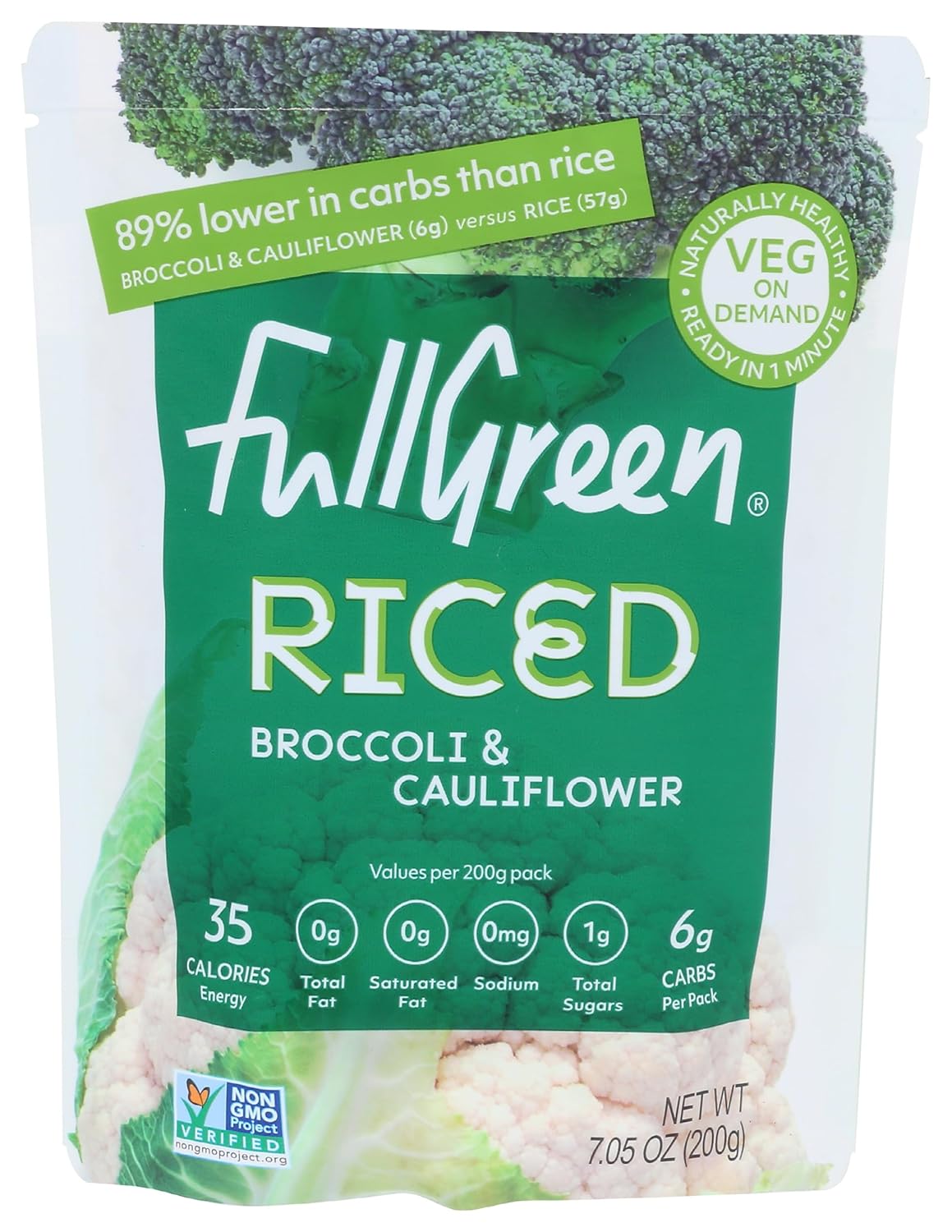 Fullgreen Riced Broccoli & Cauliflower, 7.05 OZ