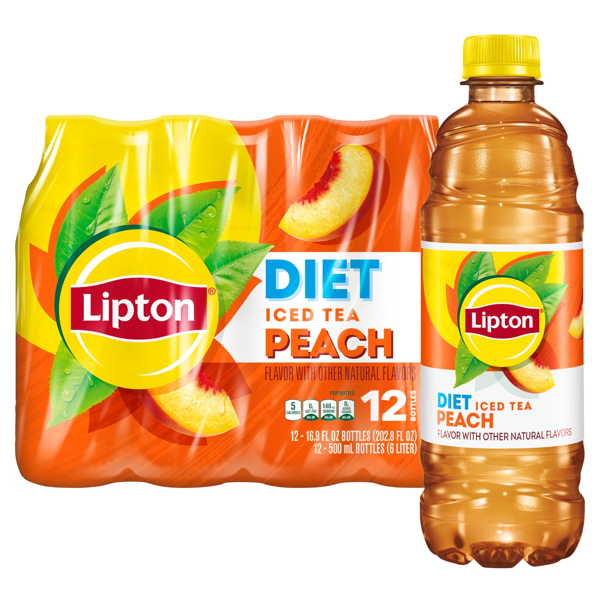 Lipton Diet Peach Iced Tea 16.9oz 12 Pack