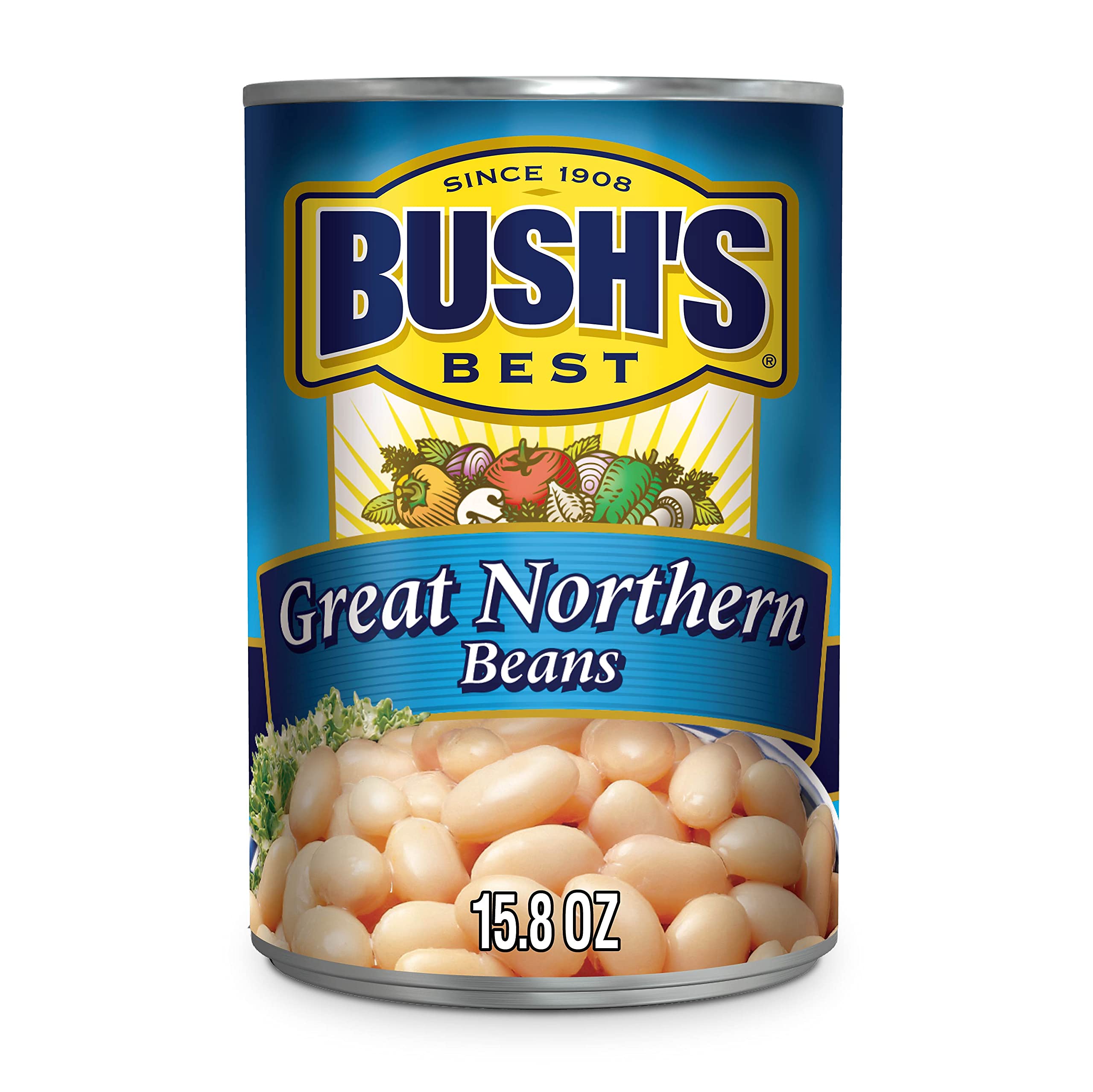 Bushs Great Northern Beans Canned 15.8oz 1 Each