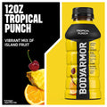 BODYARMOR Sports Drink, Tropical Punch, Electrolyte Drink Hydration, 12 Fl Oz Bottles, Flavored Coconut Water with B Vitamins & Antioxidants