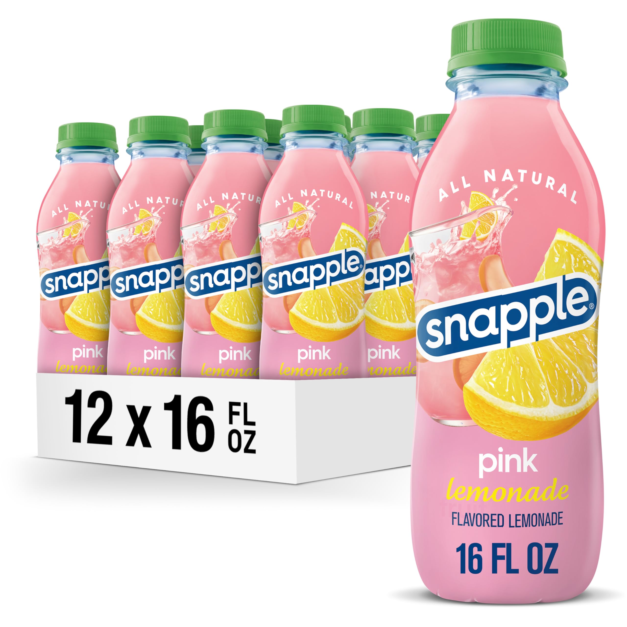 Snapple Pink Lemonade 16oz Bottles 12-Pack