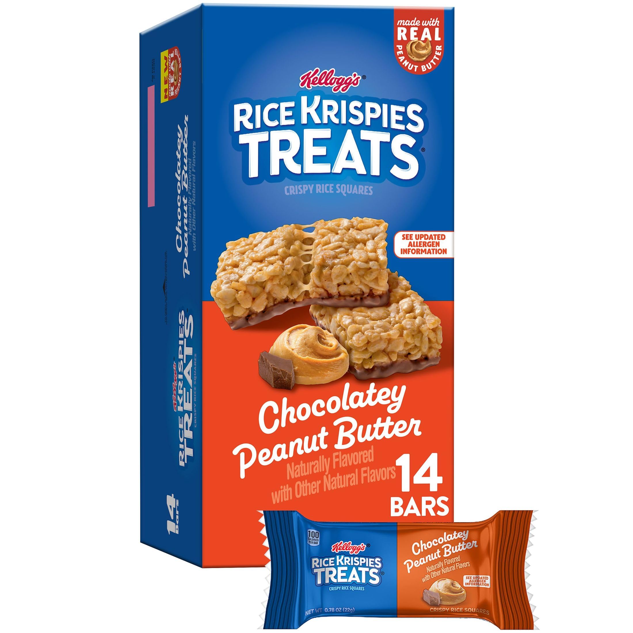 Rice Krispies Treats Chocolatey Peanut Butter 10.8oz 14 Count
