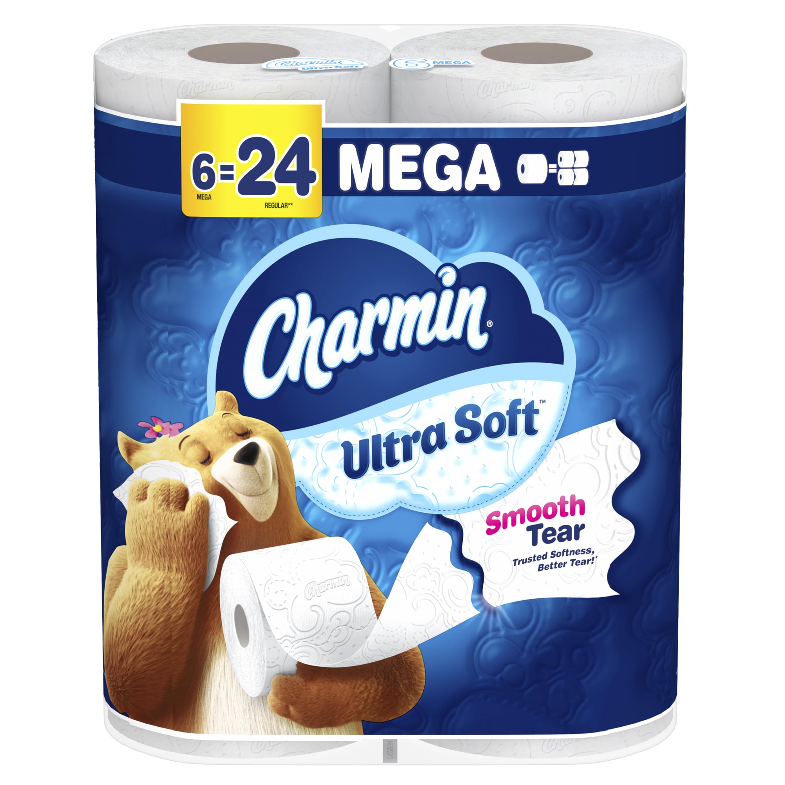 Charmin Ultra Soft Toilet Paper 6 Mega Rolls