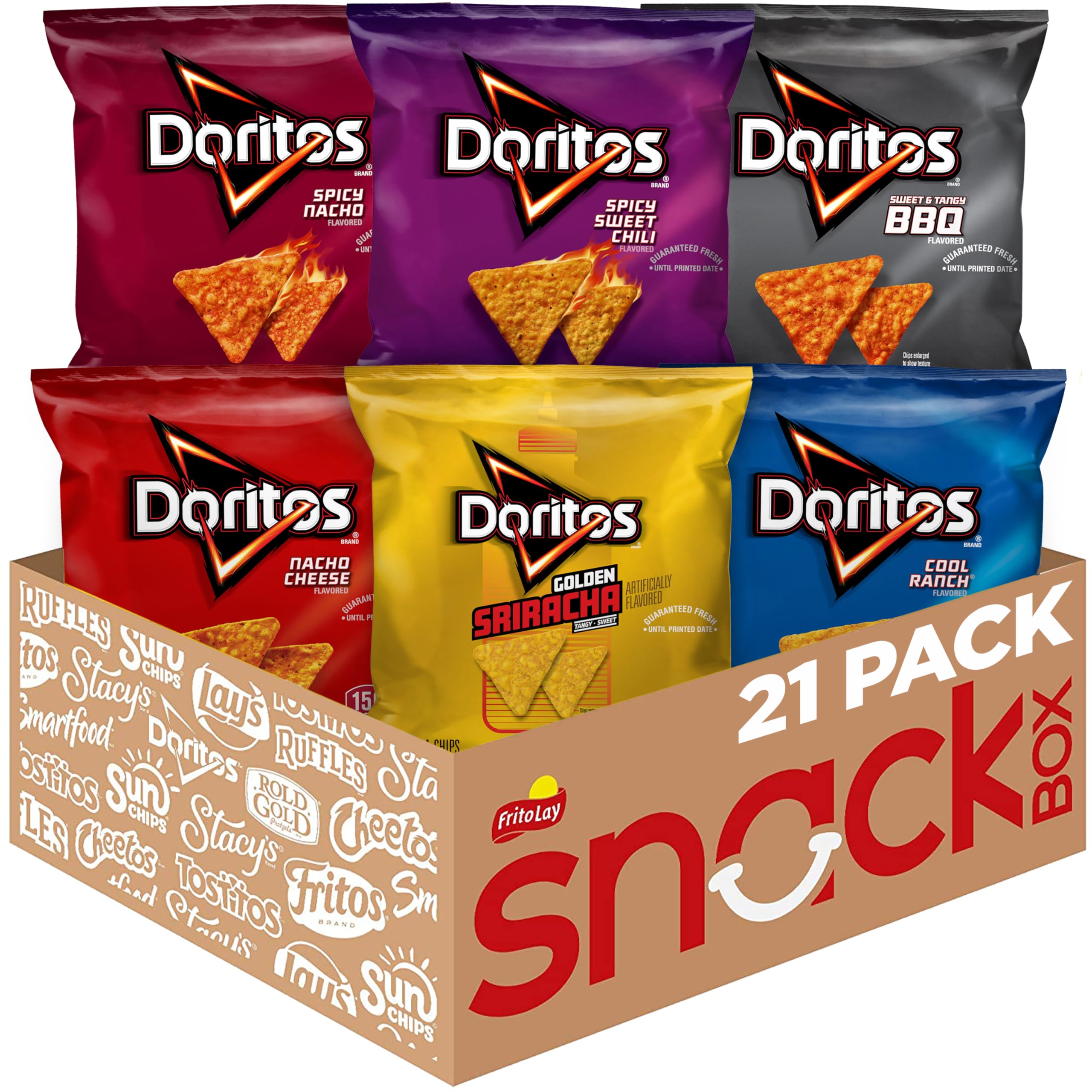 Doritos Tortilla Chips Variety Pack 21 Bags
