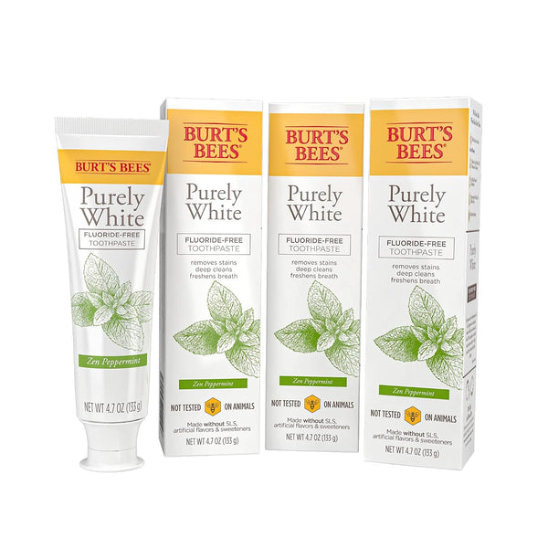 Burt's Bees Purely White Fluoride Free Toothpaste 4.7oz