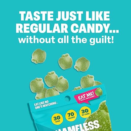 hameless Snacks Green Apple Blast Sour Gummy Candy & Fruit Snacks