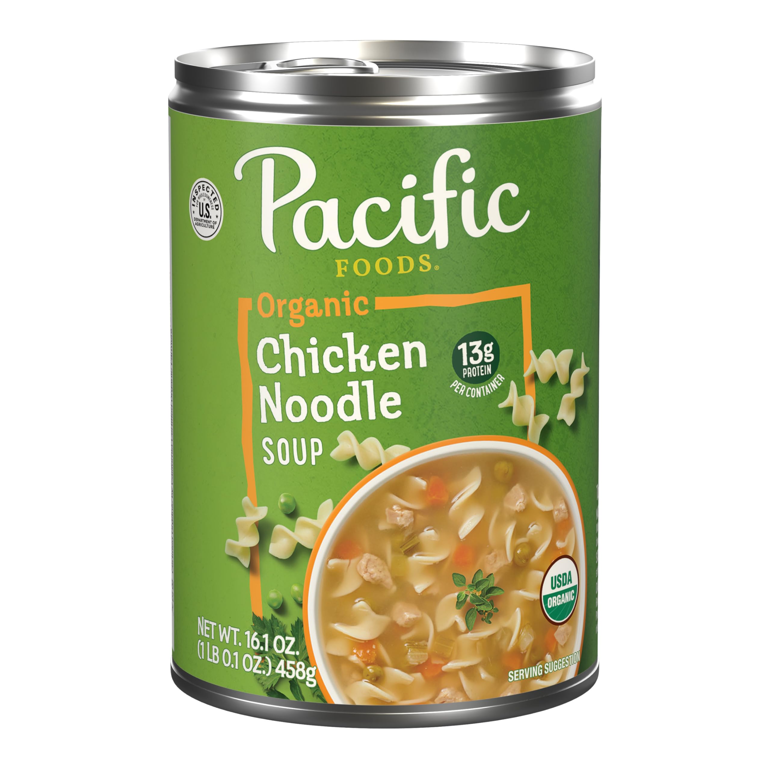Pacific Foods, Soup Chicken Noodle Organic, 16.1 Ounce