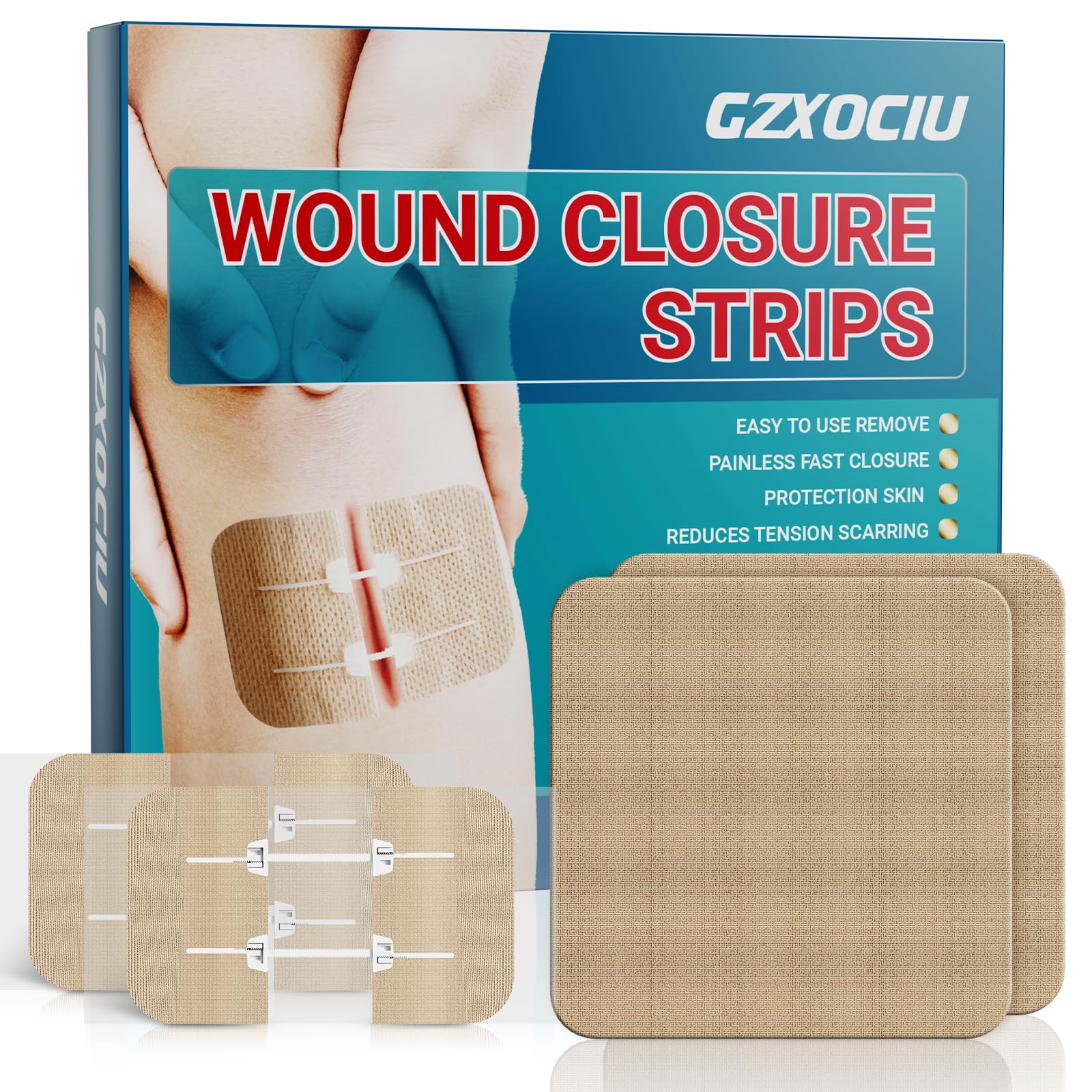 GZXOCIU Emergency Wound Closure Strips