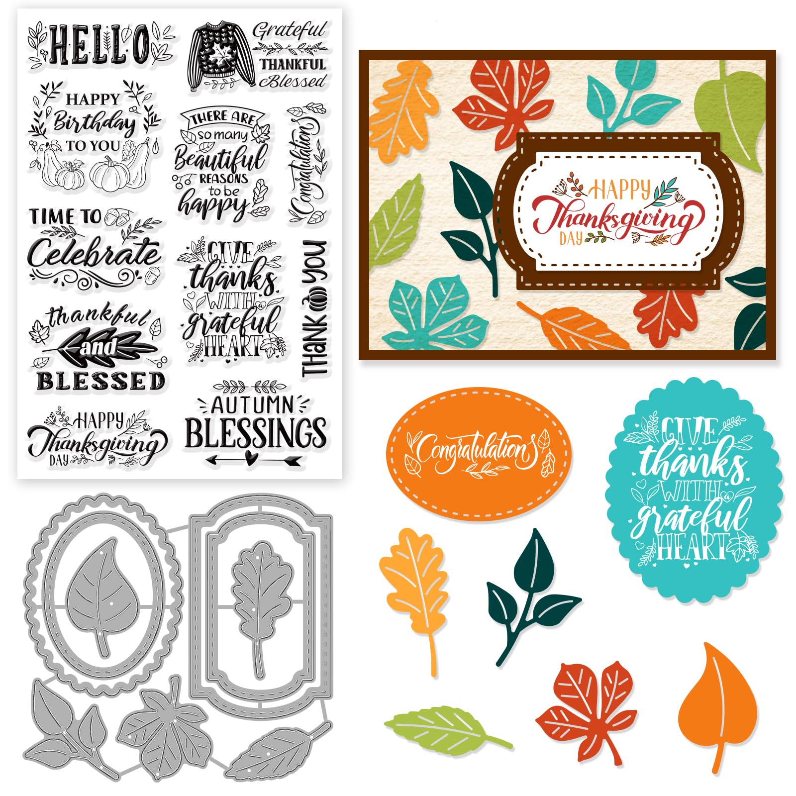 Blessing Words Clear Stamps and Dies Set
