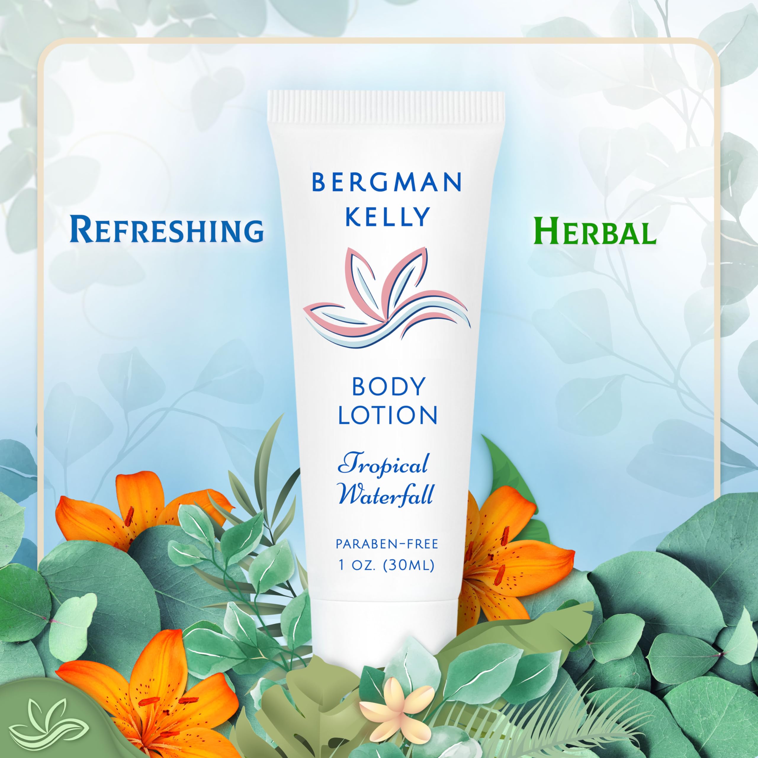 Bergman Kelly Tropical Waterfall Paraben Free Body Lotion 1oz