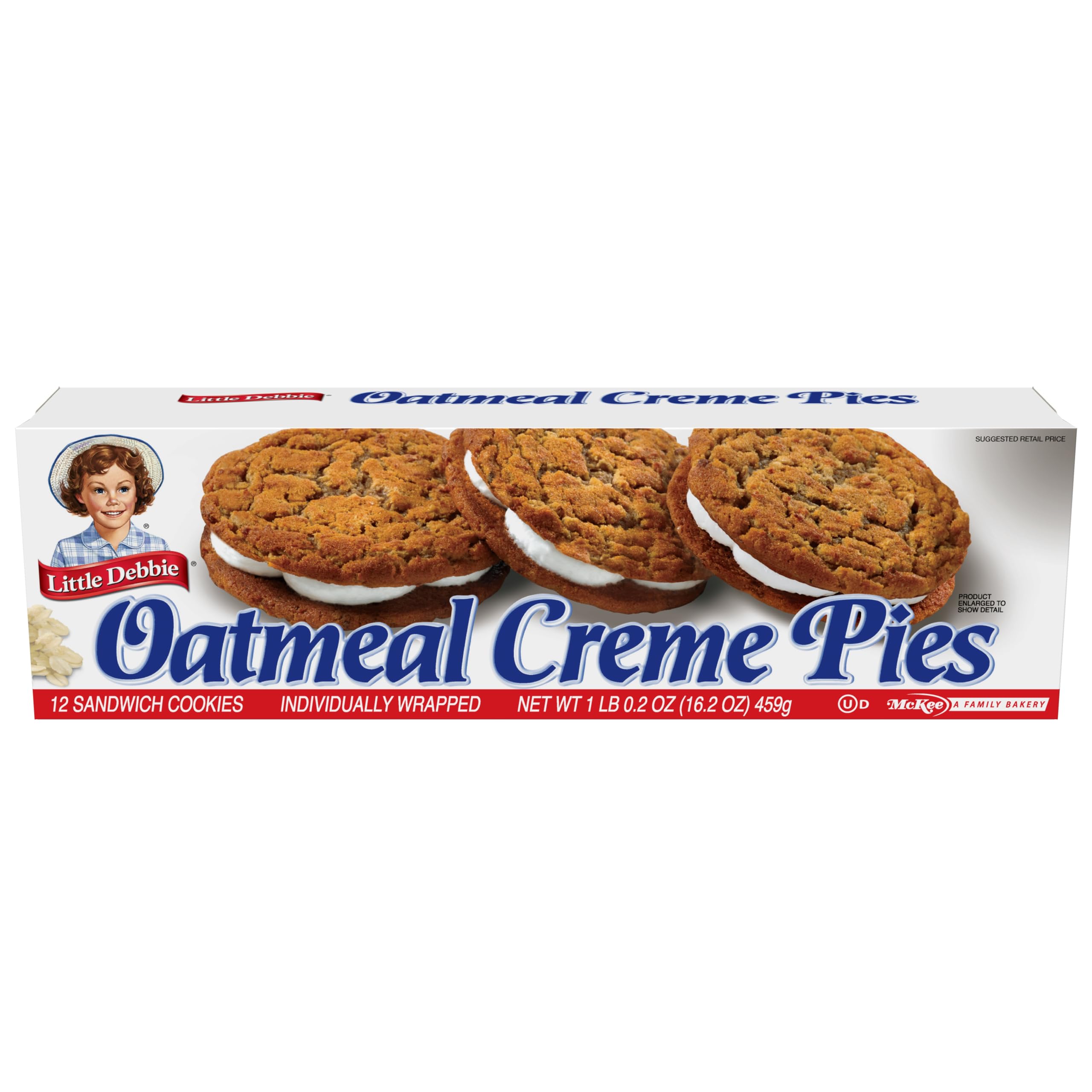 Little Debbie Oatmeal Creme Pies Cookies 16.2oz Box