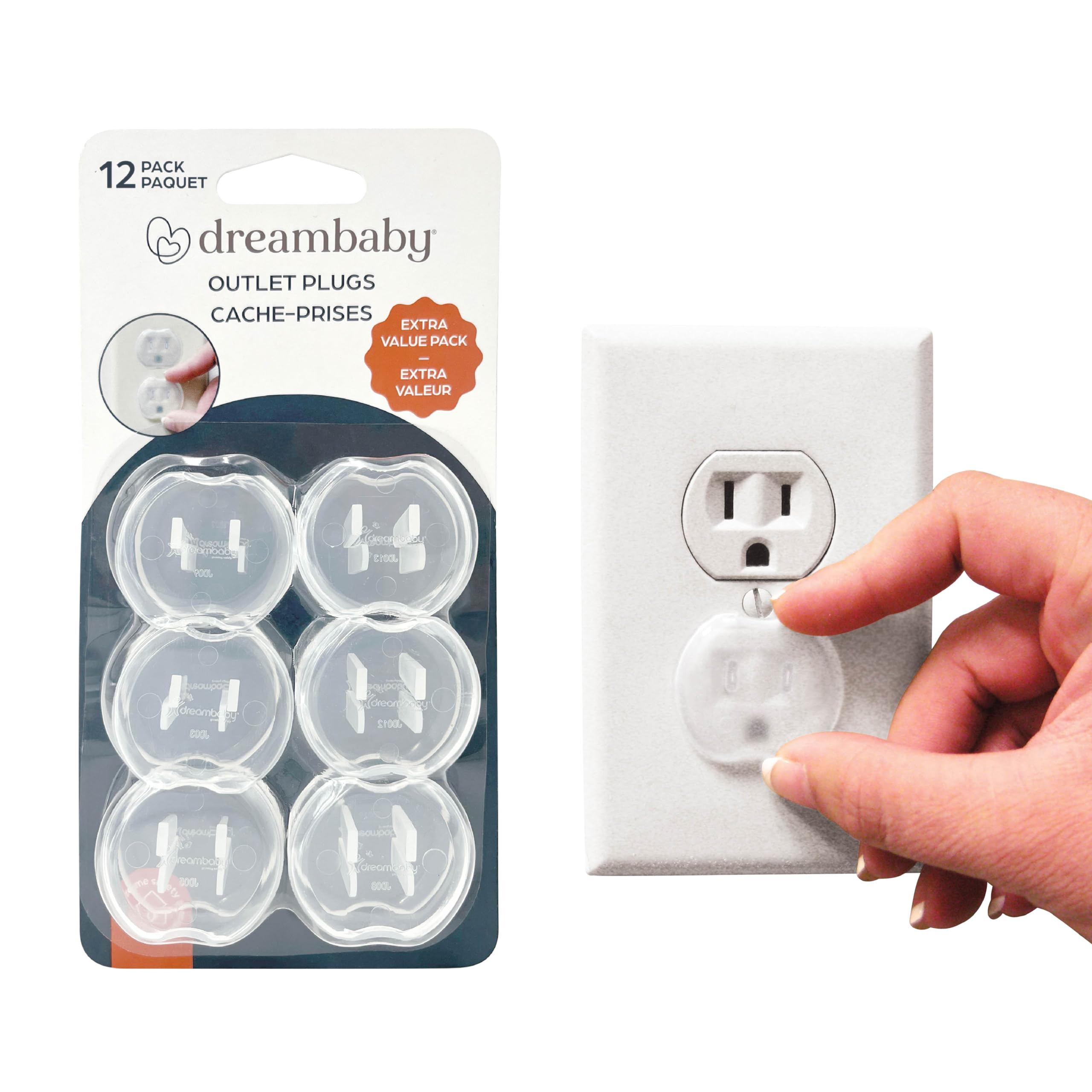 Dreambaby Outlet Plug Covers 12-Pack