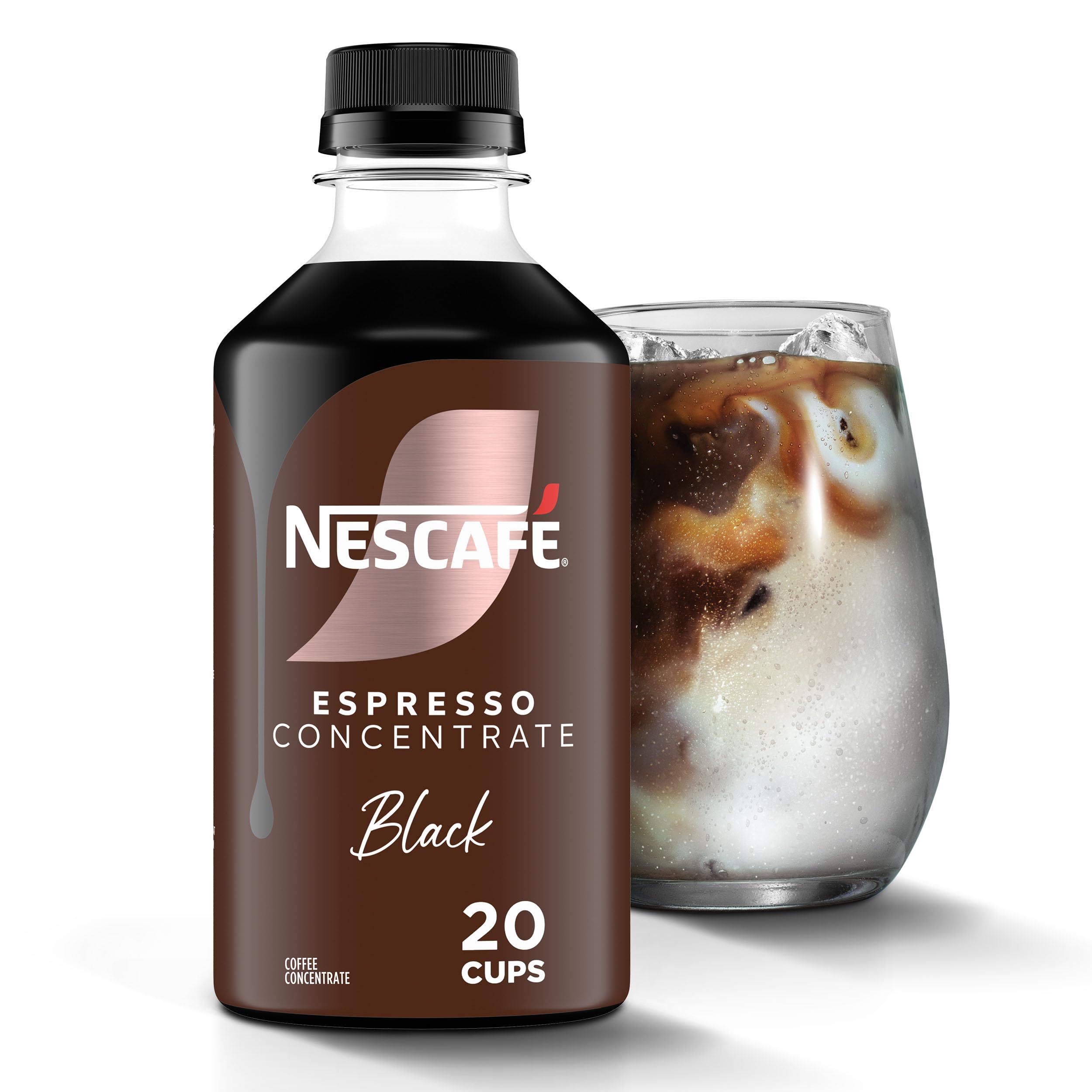 NESCAFÃƒÂ‰ Espresso Concentrate Black, Instant Espresso Coffee Concentrate, Cold Brew Style, Iced Coffee Style Drinks, 10 fl oz