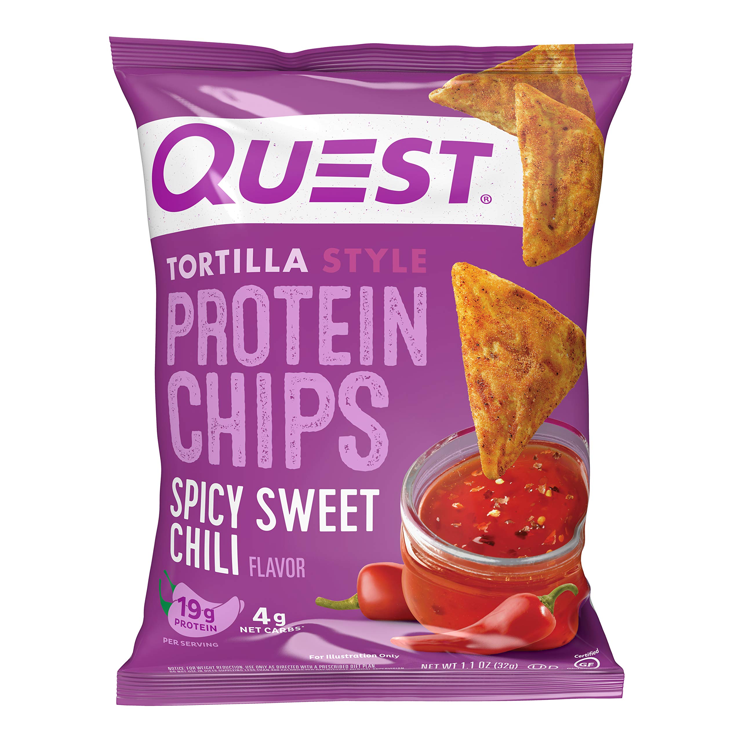 Quest Spicy Sweet Chili Tortilla Chips 1.1oz 12-Pack