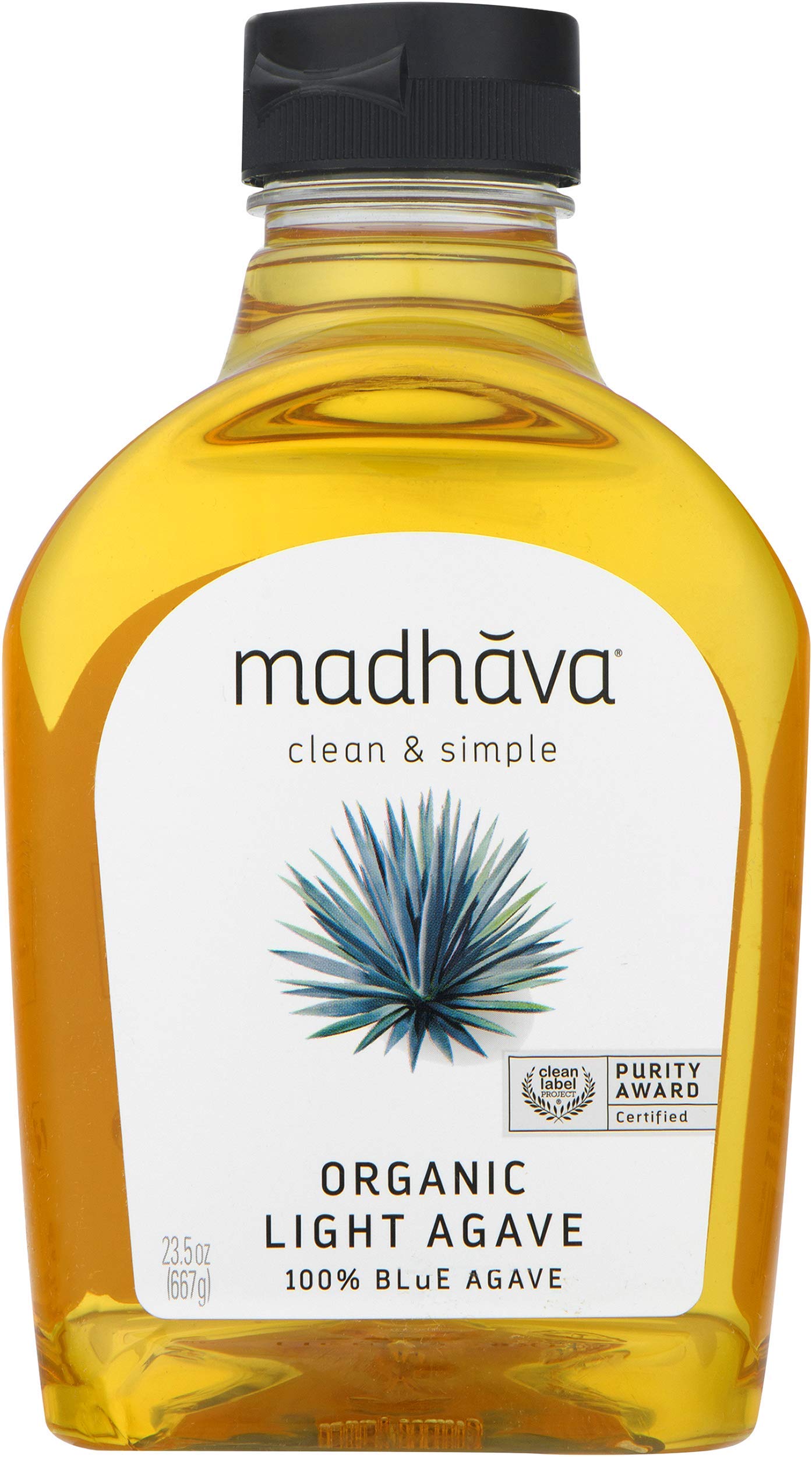 MADHAVA Organic Light Agave Nectar 23.5oz 6 Pack