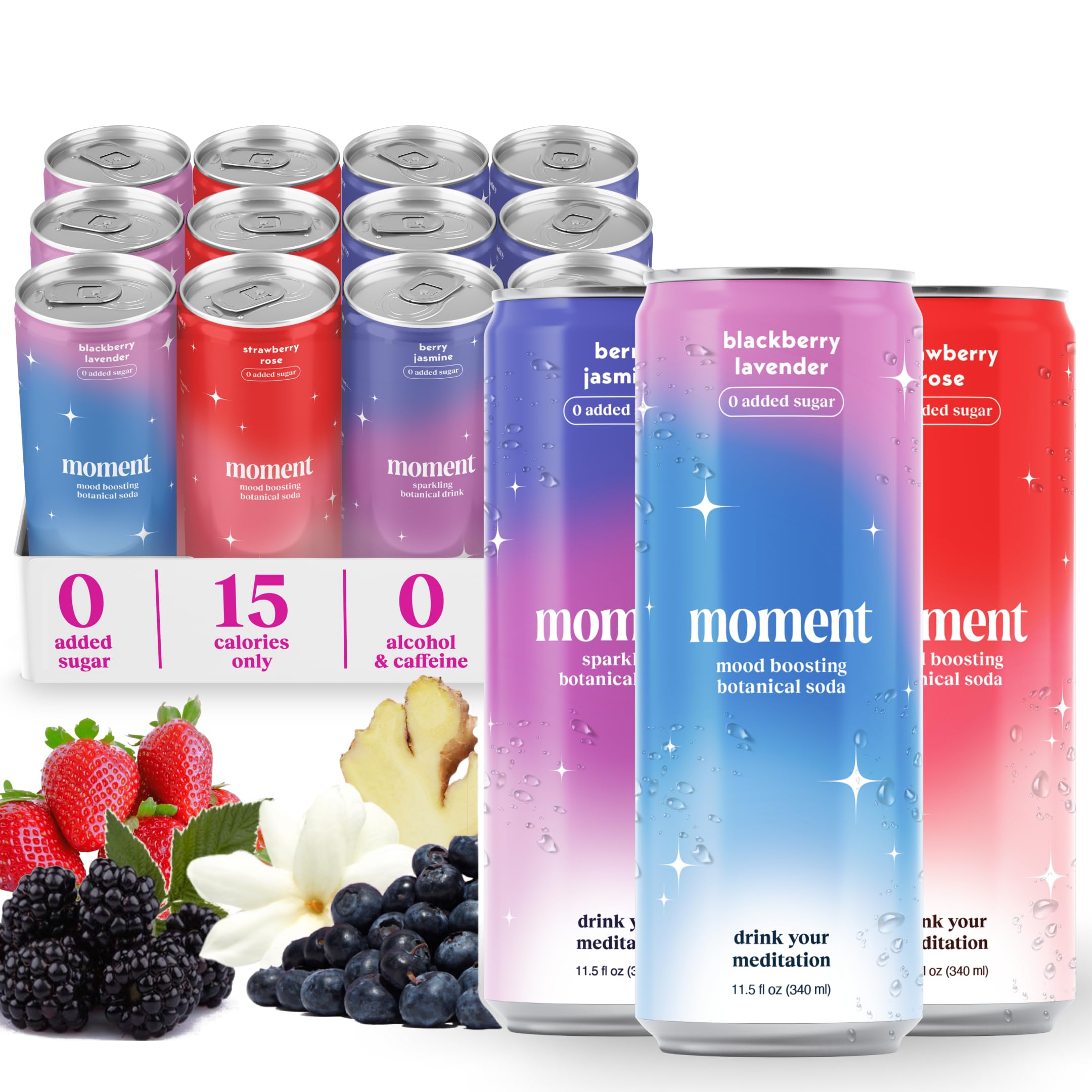 Moment Berry Blast Sparkling Soda 12-Pack