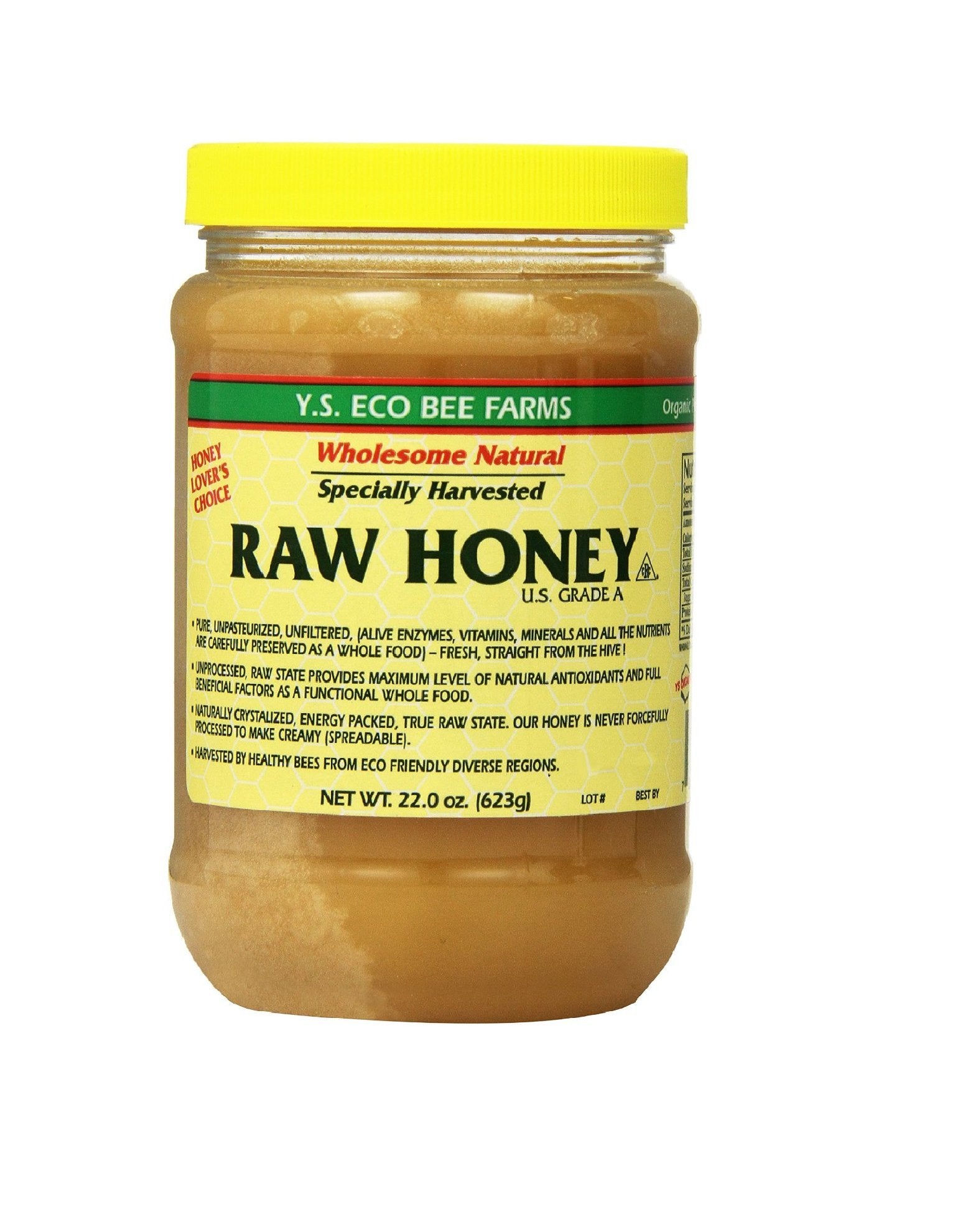 Y.S. Eco Bee Farms Raw Honey 22oz 2-Pack