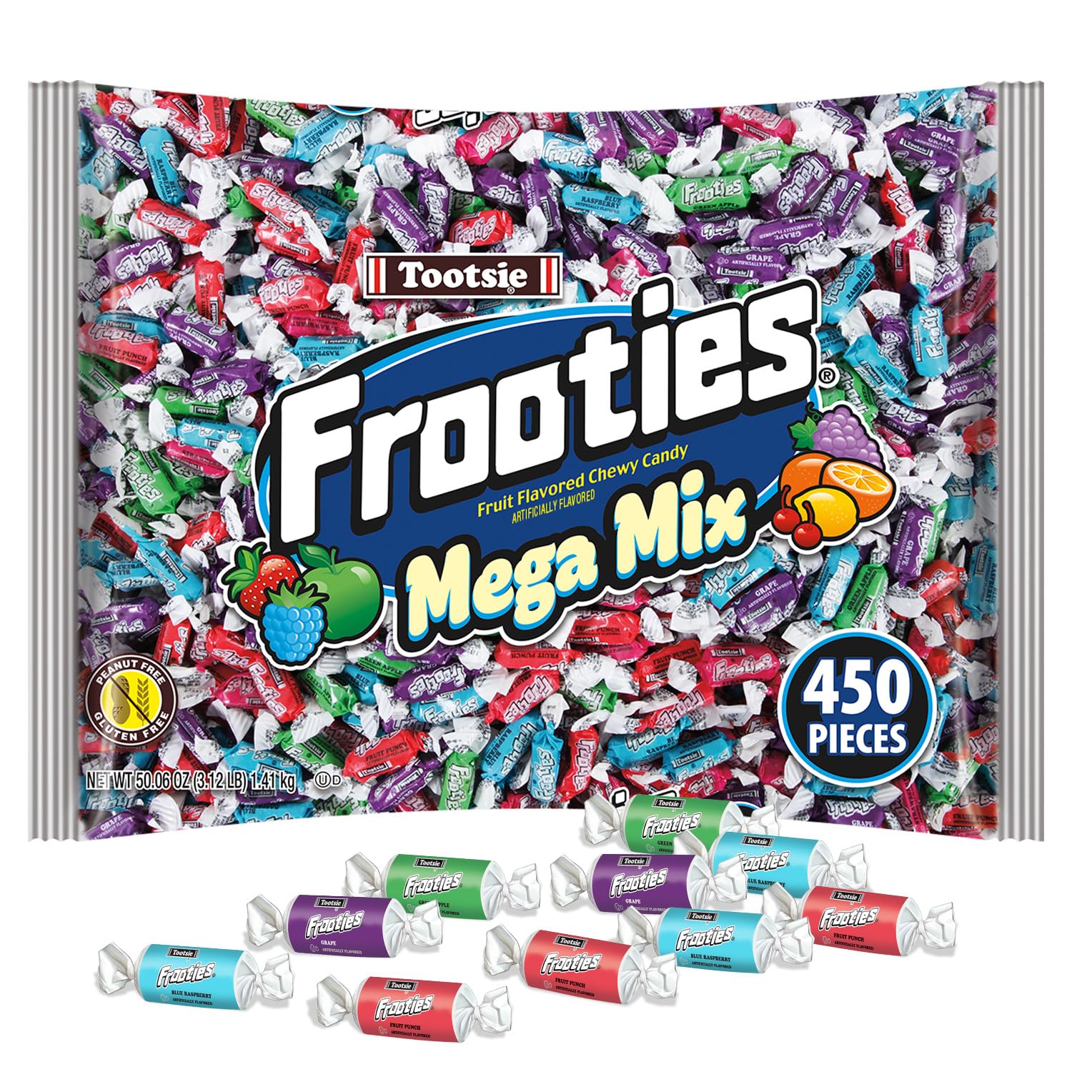Frooties Mega Mix Chewy Candy ~450-Piece Bag