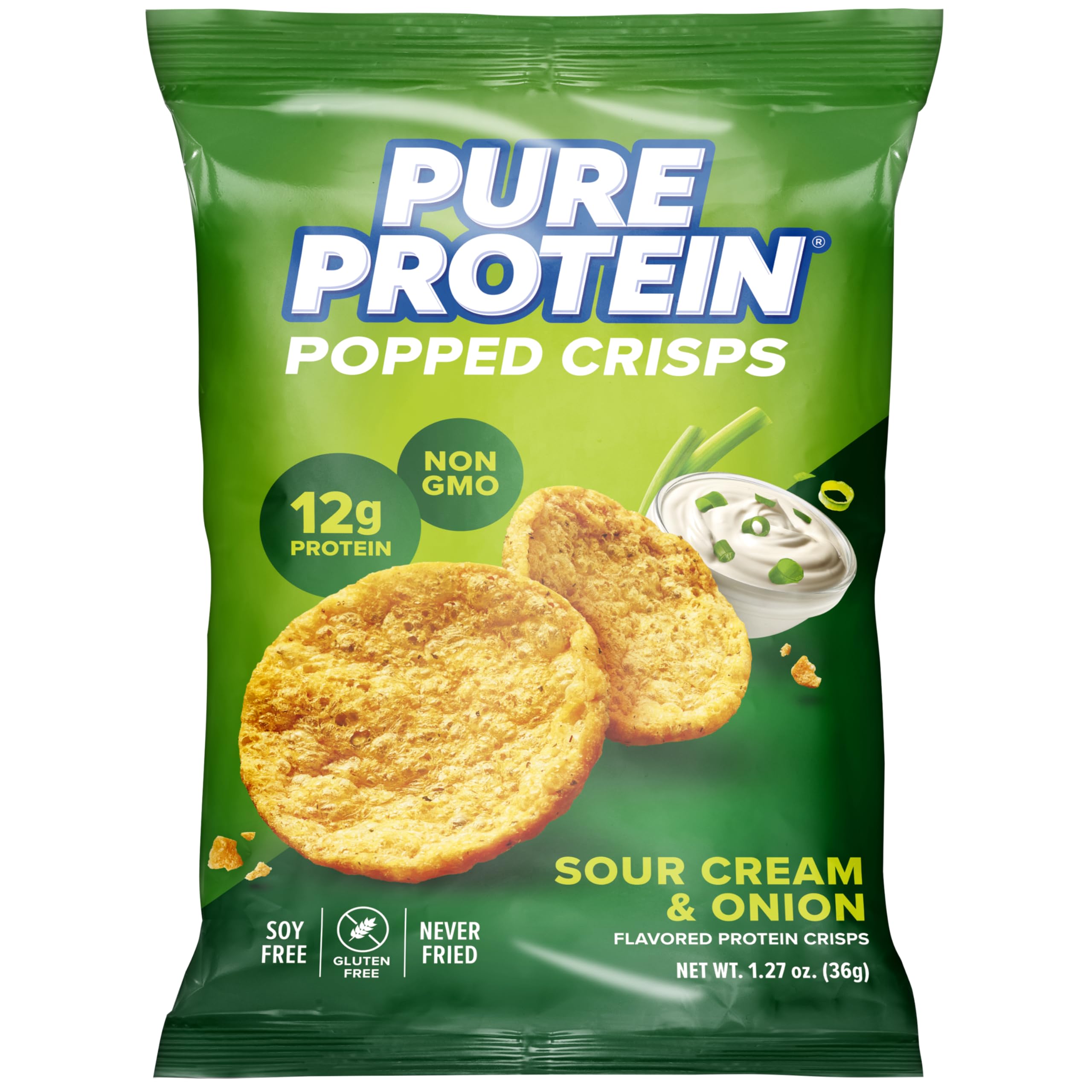 Sour Cream Onion High Protein Crisps 12 Pack