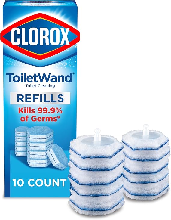 Clorox  ToiletWand Toilet cleanser refills, Toilet bush ,  original,10 counts