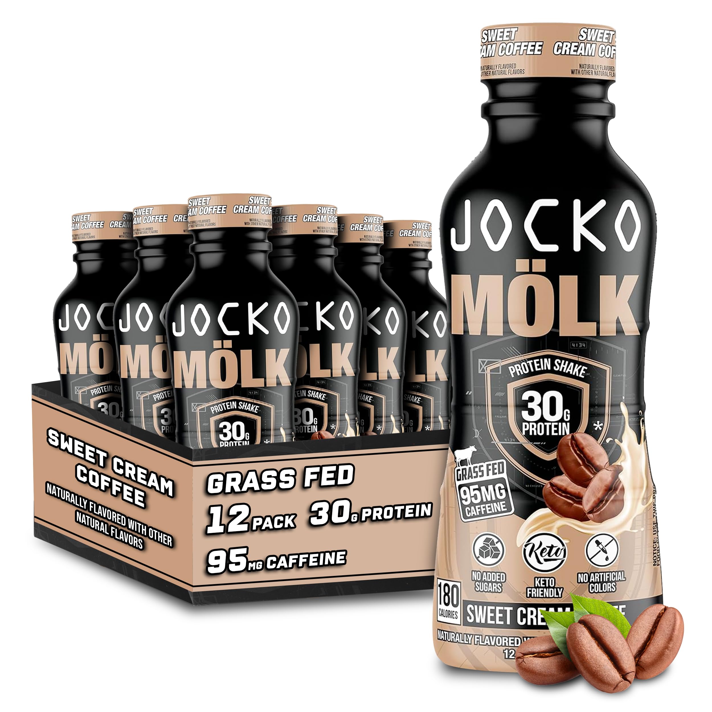 Jocko Fuel Sweet Cream Molk Protein Shakes 12 Pack