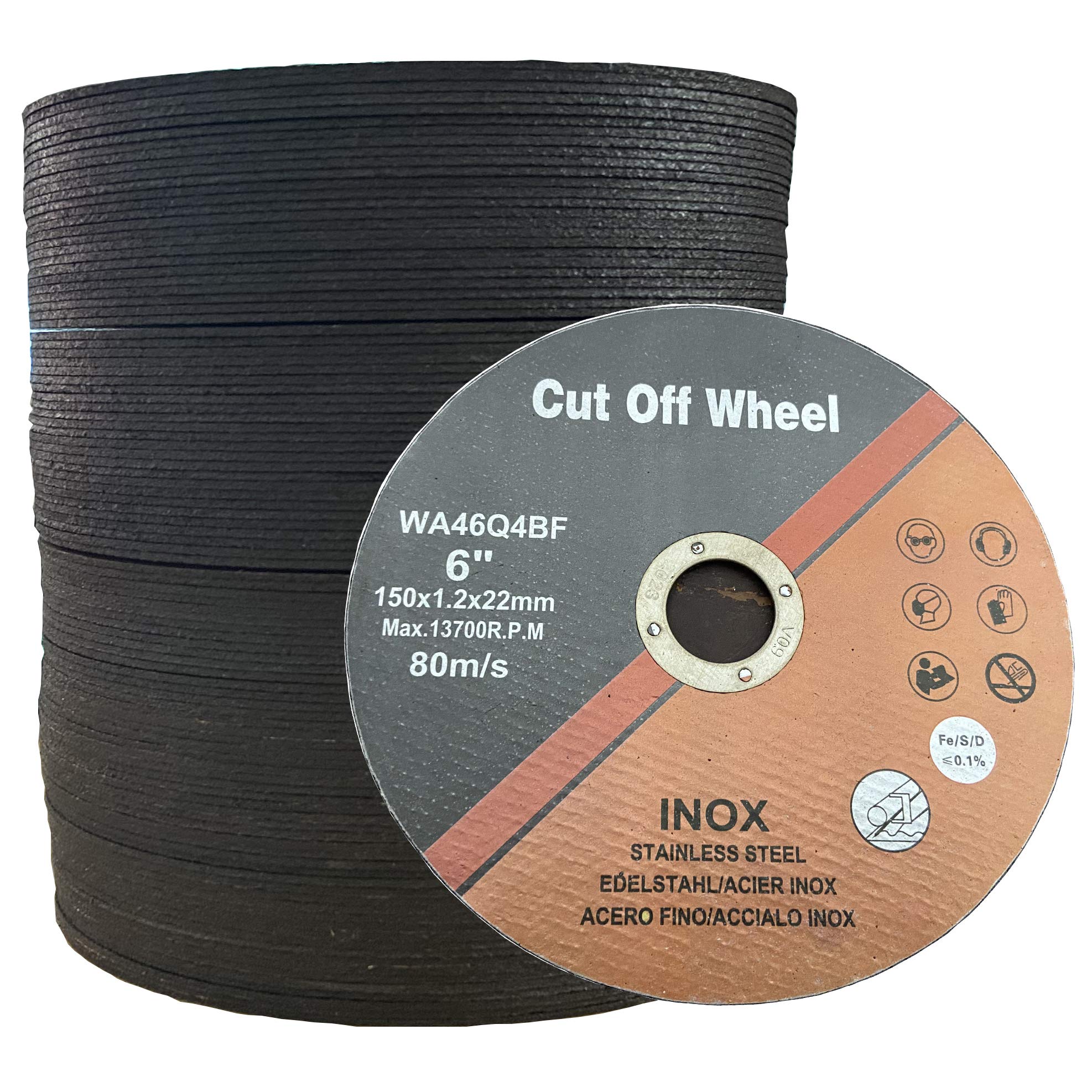 Cut Off Wheels 6 Inch Metal 50 Pack