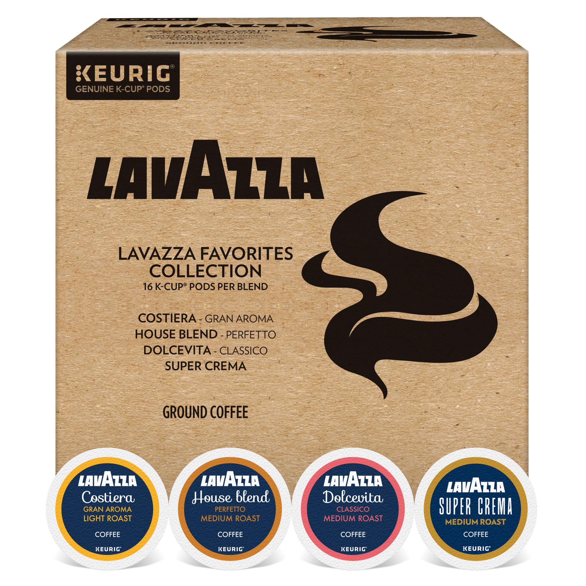 Lavazza Favorites Variety K-Cups 64 Count