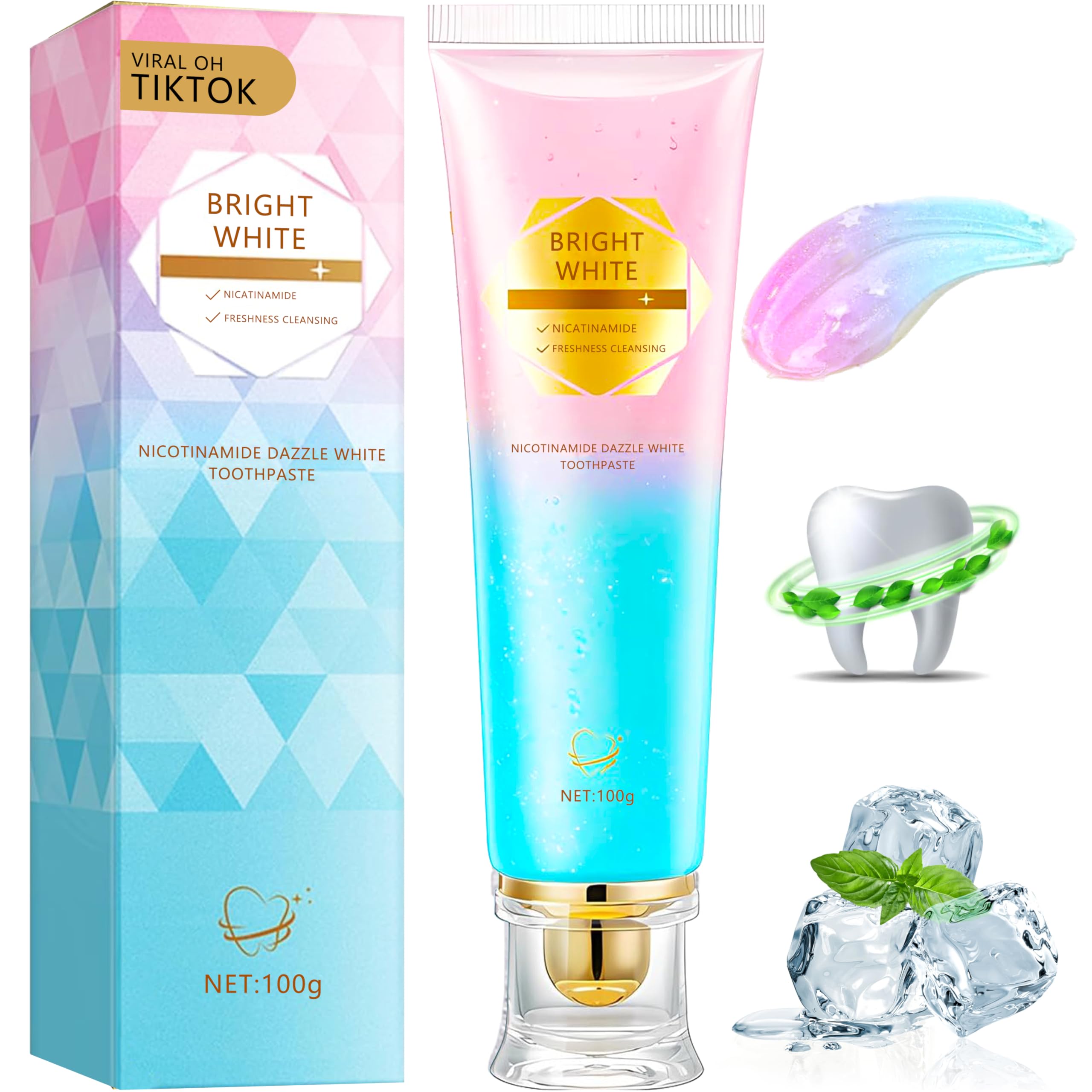 Niacinamide Whitening Brilliant Smile Toothpaste 3.53oz