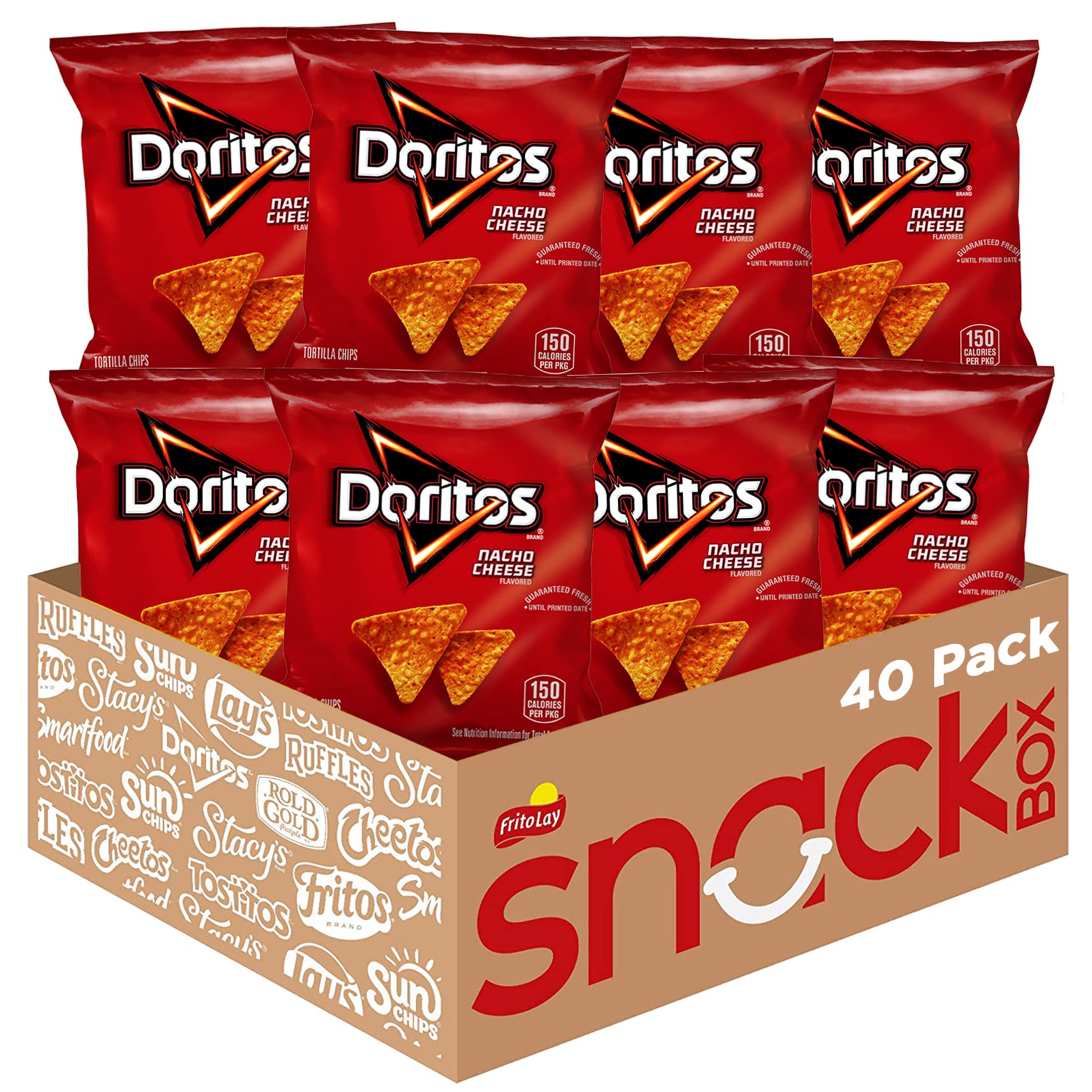Doritos Nacho Cheese Chips 1oz 40 Bags