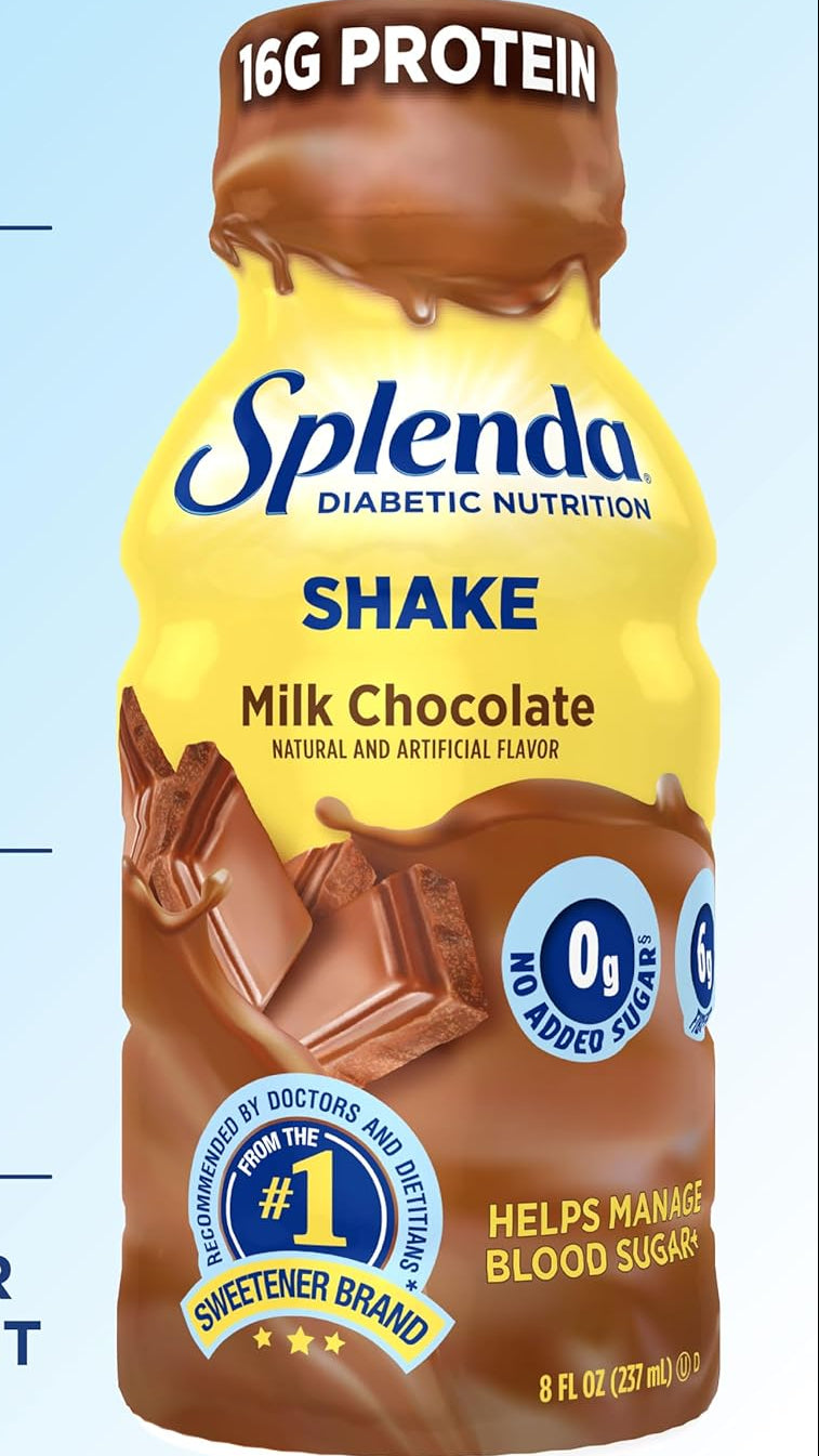 SPLENDA Diabetes Care Shakes - Meal Replacement Shake, 8 Fluid Ounces Per Bottle