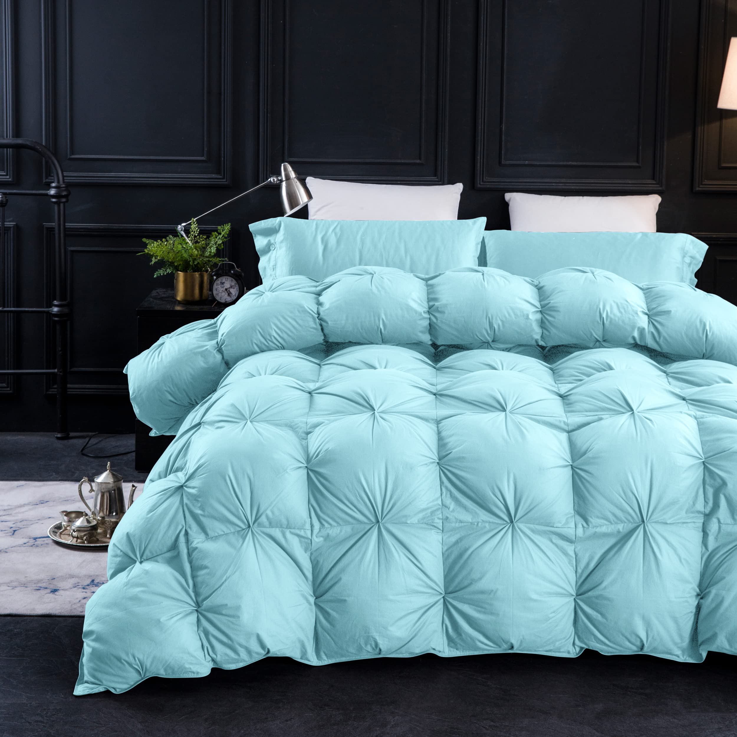 Three Geese Pinch Pleat Down Comforter Cal King