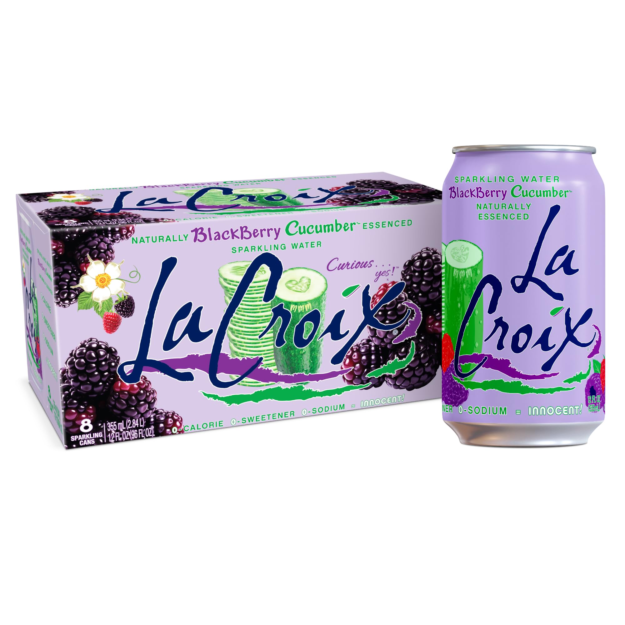 La Croix Blackberry Cucumber Sparkling Water 8-Pack
