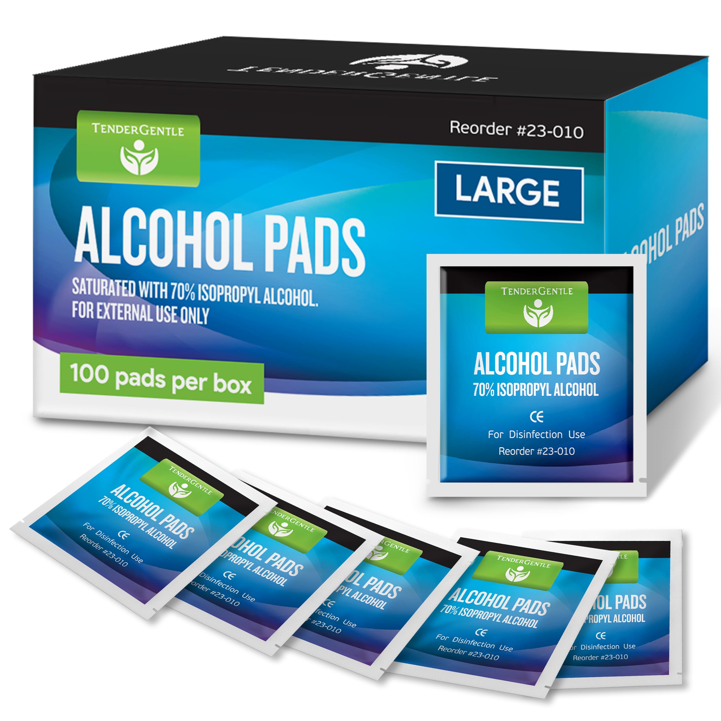 Alcohol Individually Wrapped Sterile Prep Pads 70% Isopropyl 100 Pack