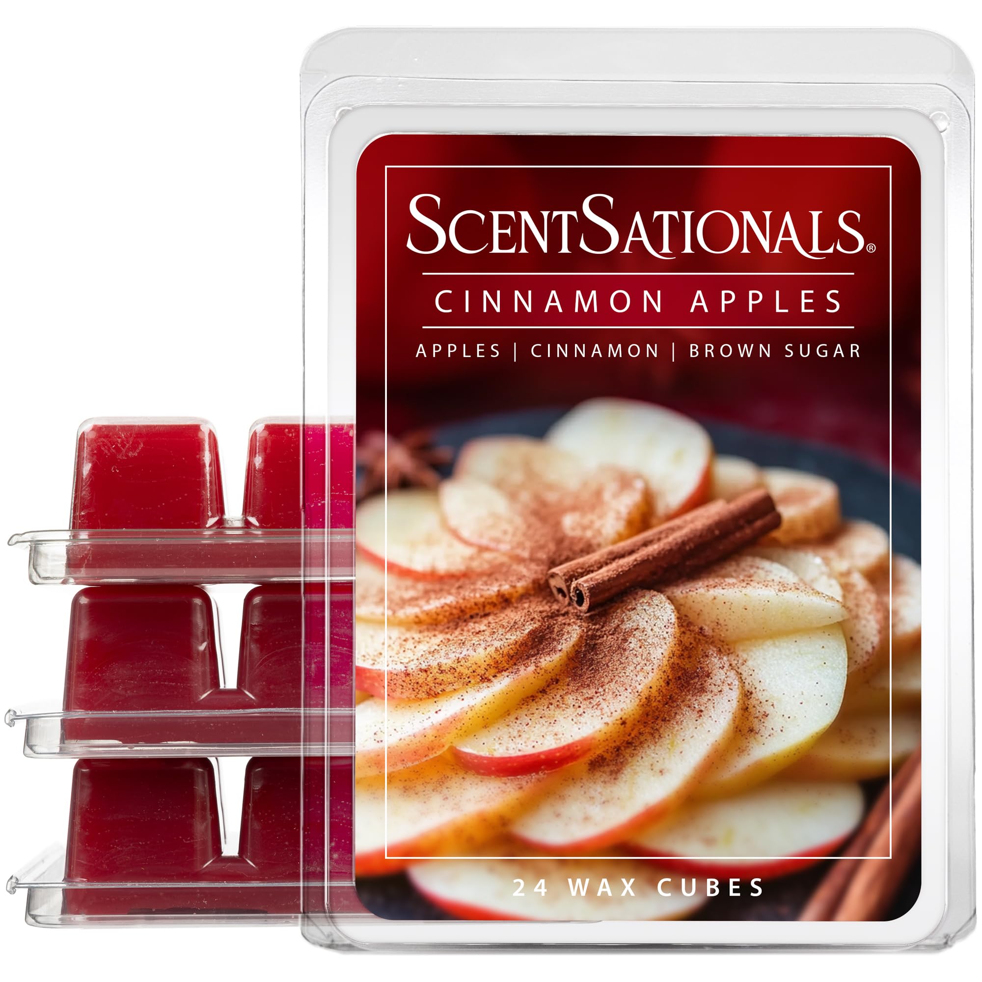 Scentsationals Cinnamon Apples Christmas Wax Melts 10oz