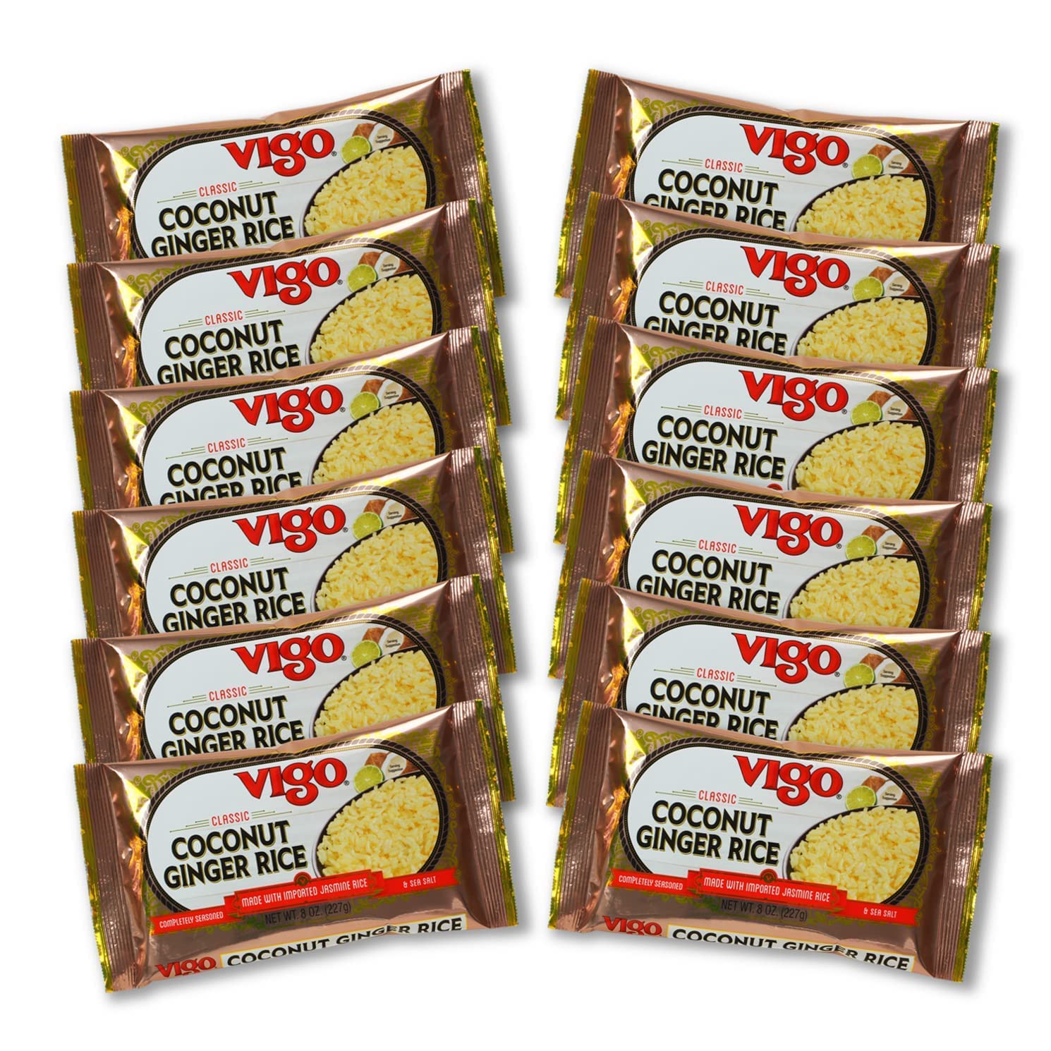 Vigo Coconut Ginger Jasmine Rice 8oz 12 Pack