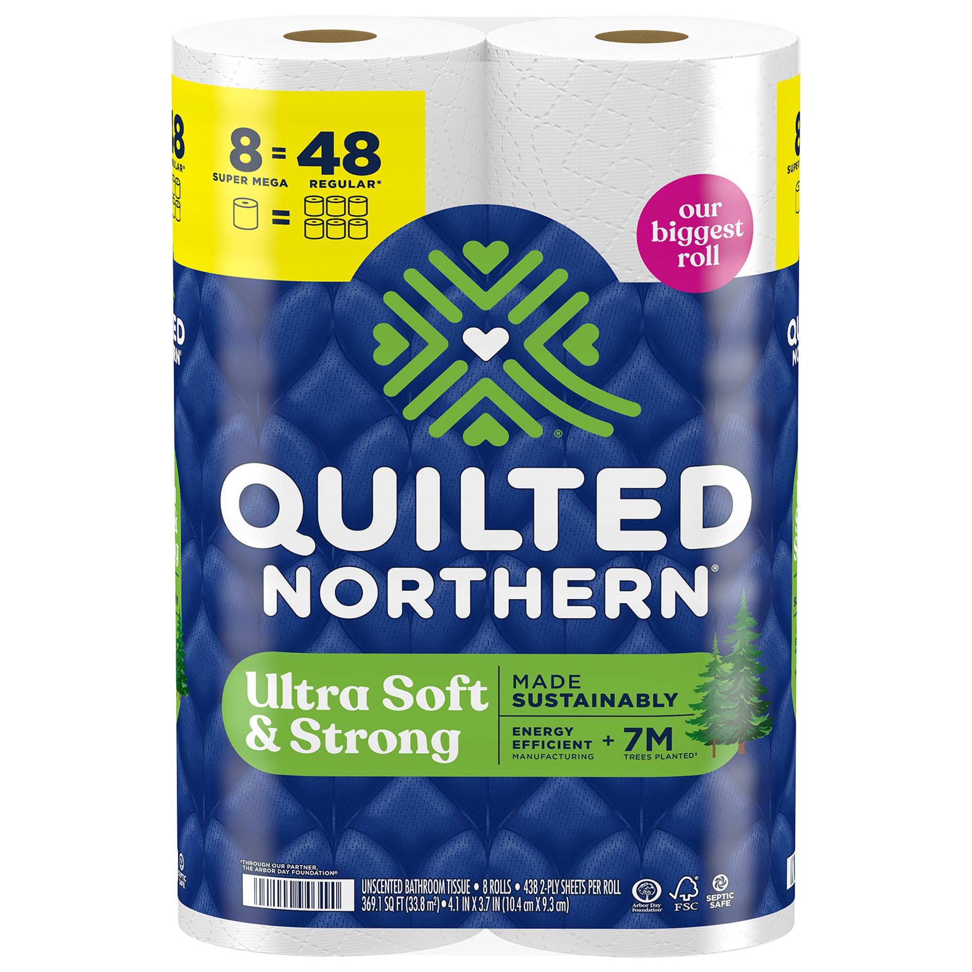 Quilted Northern Ultra Soft Strong Toilet Paper 8 Super Mega