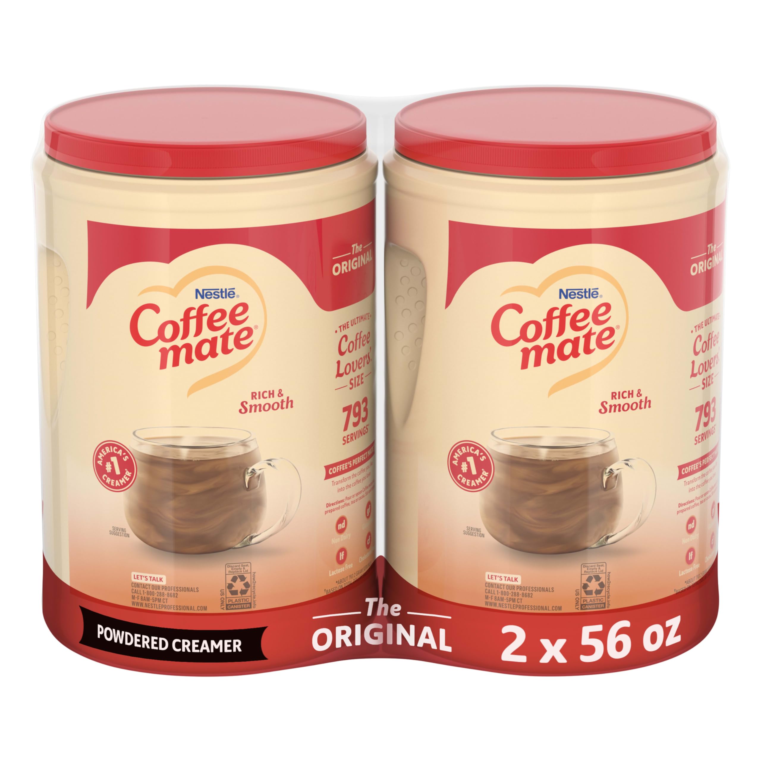 Coffee mate Original Powder Creamer 56oz 2-Pack