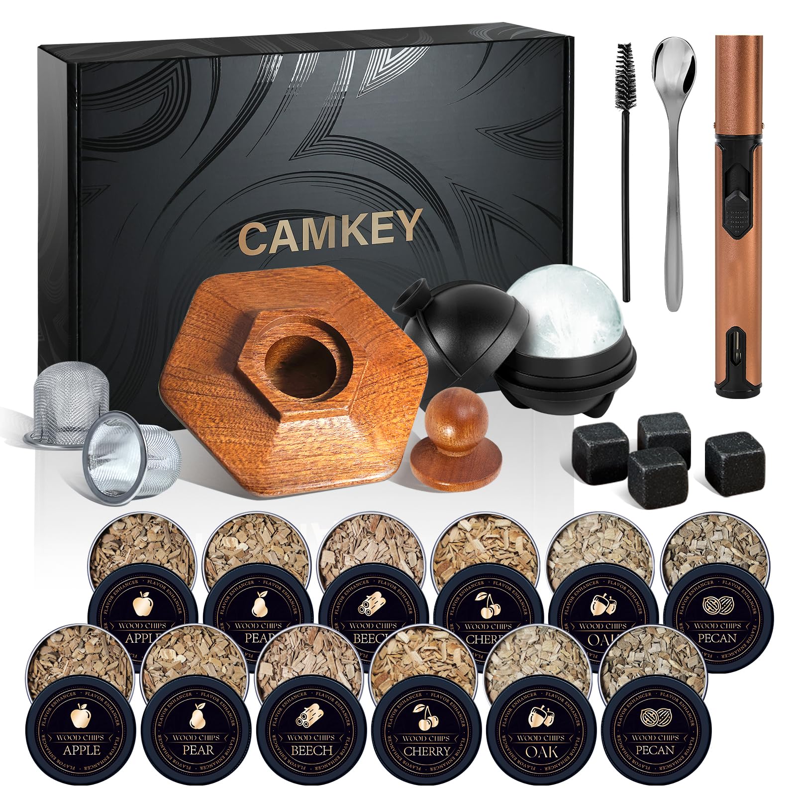 Whiskey Smoker Kit Torch Wood Chips