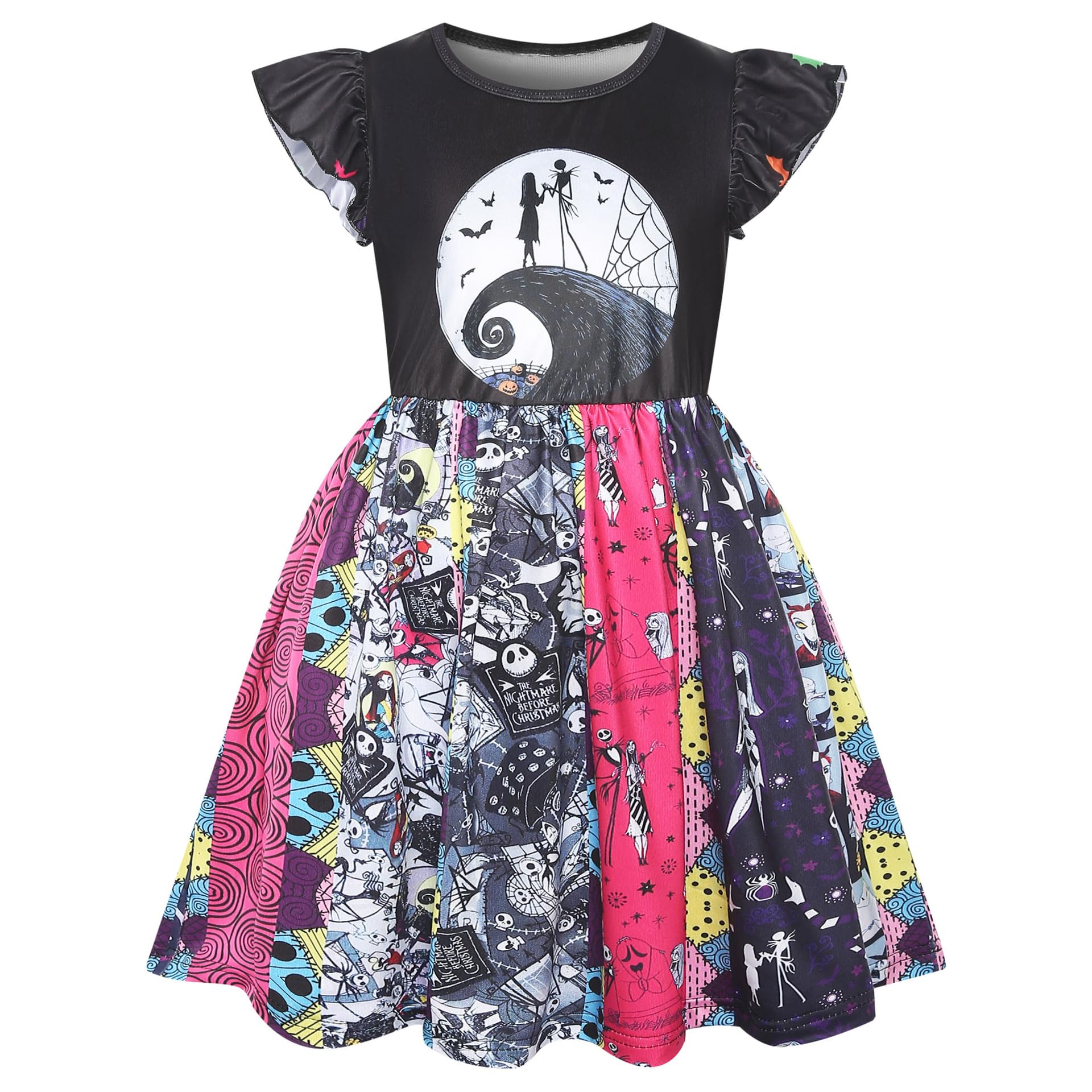 XYBXXT Girls Sally Costume Black 4-5 Years