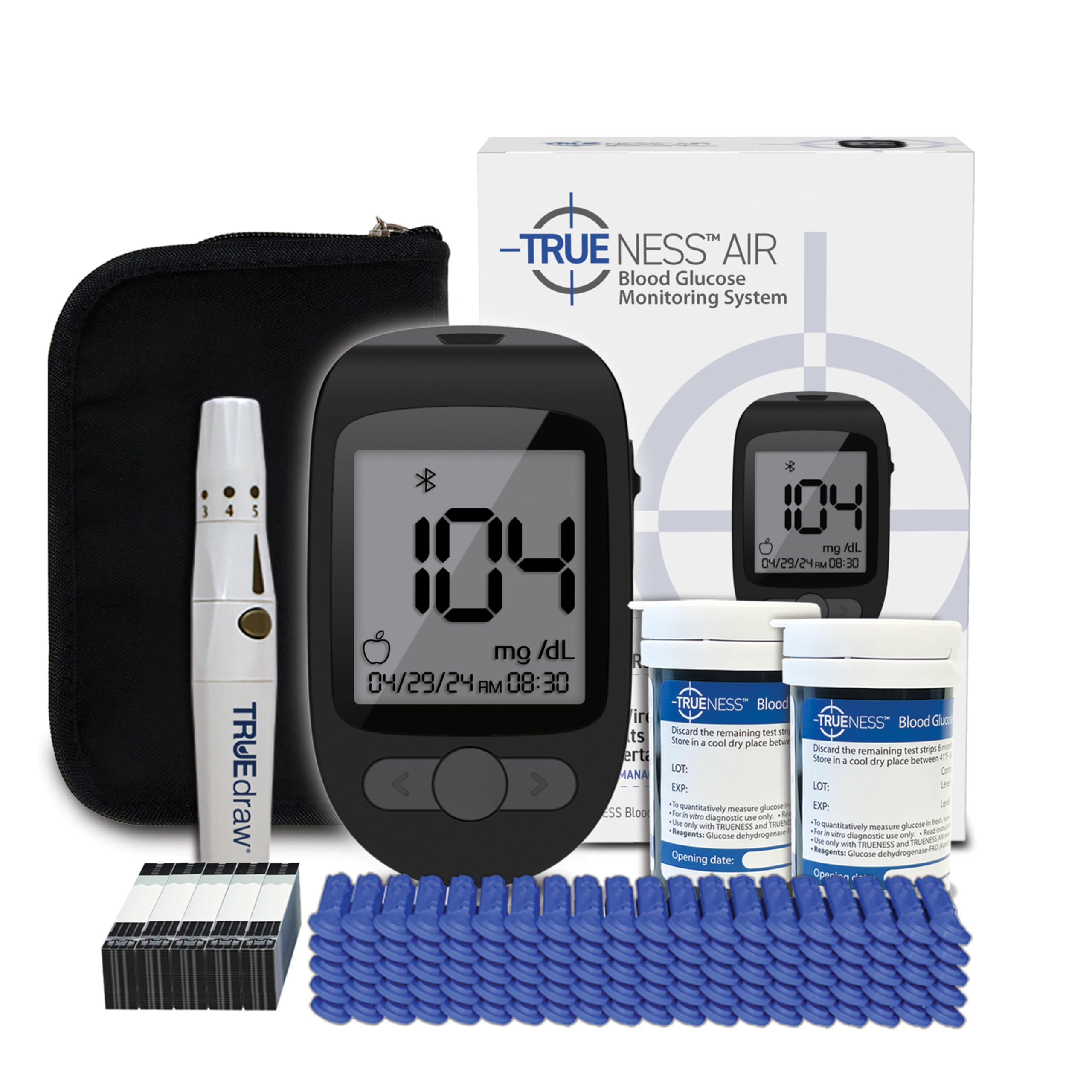 TRUENESS Air Meter with Strips Lancets Device