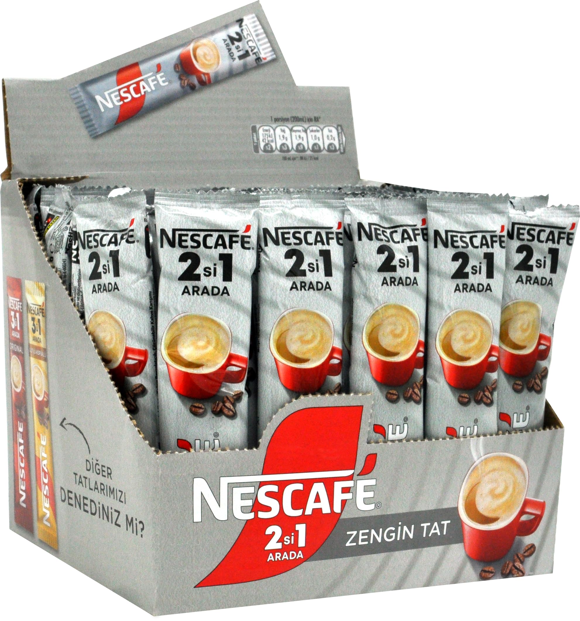 Nescafe 2 in 1 Unsweetened Instant Sticks 48 Count