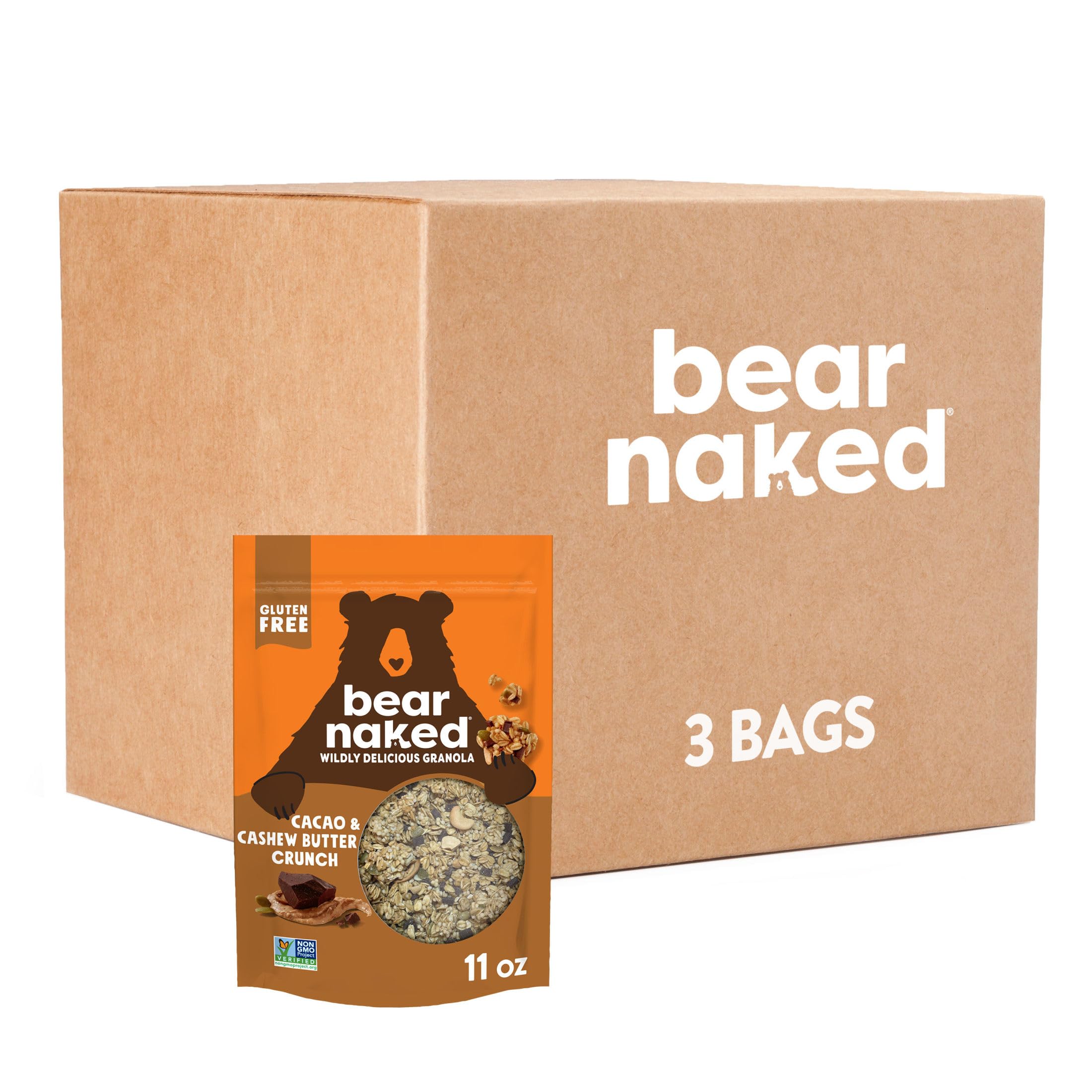 Bear Naked Cacao Cashew Butter Granola 3 Bags