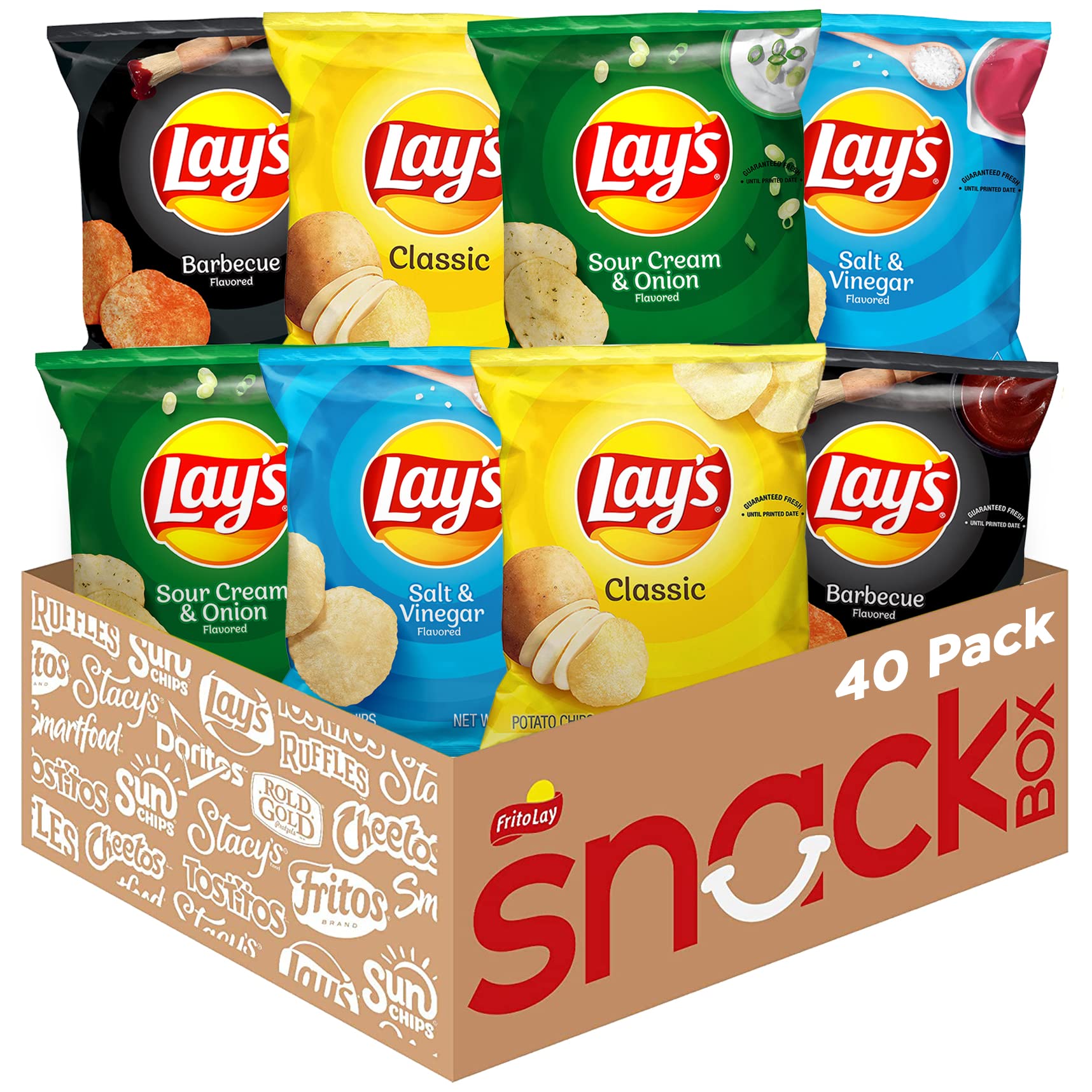 Lay's Potato Chips Variety Pack 1oz 40 Bags