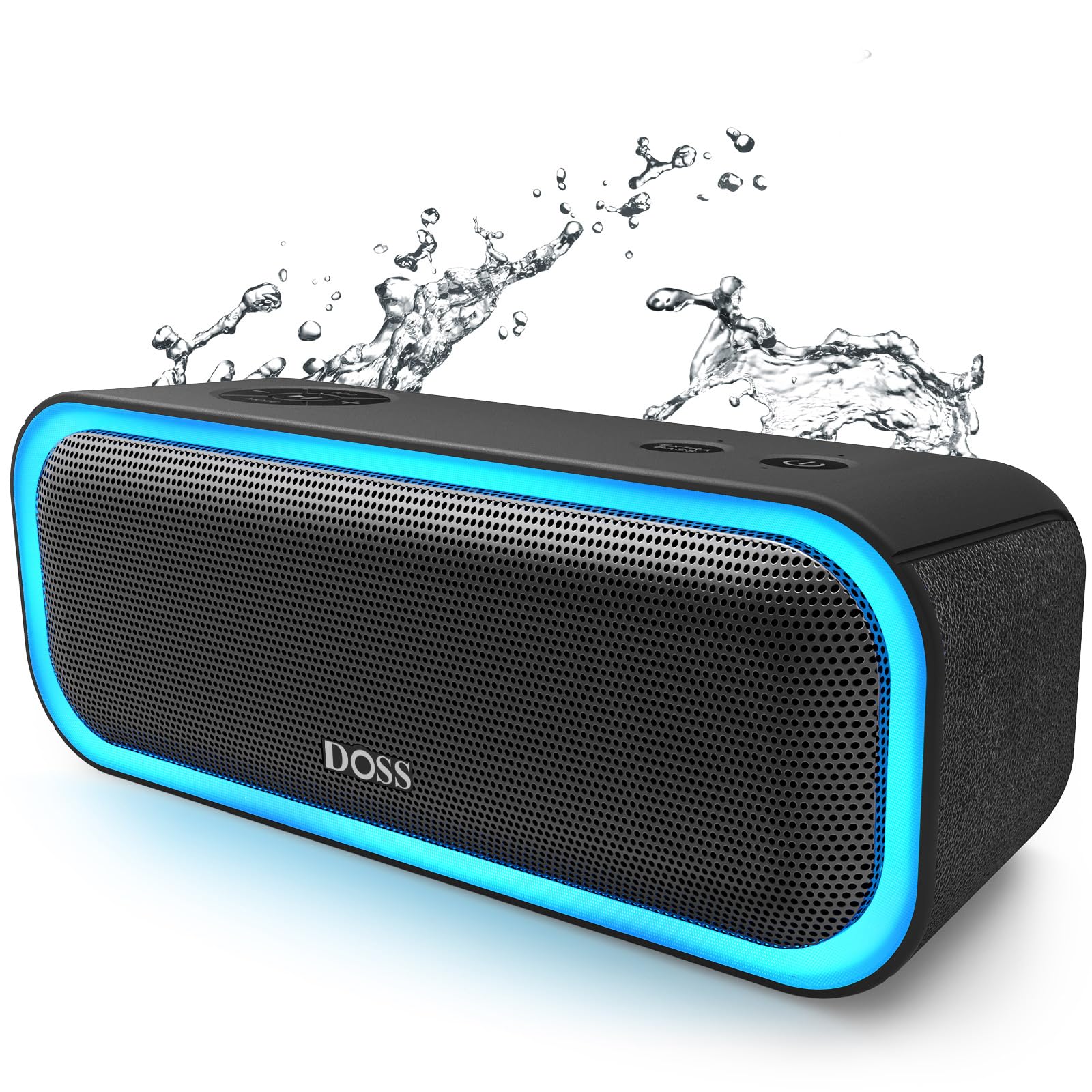 DOSS SoundBox Pro Bluetooth Speaker with Lights Black