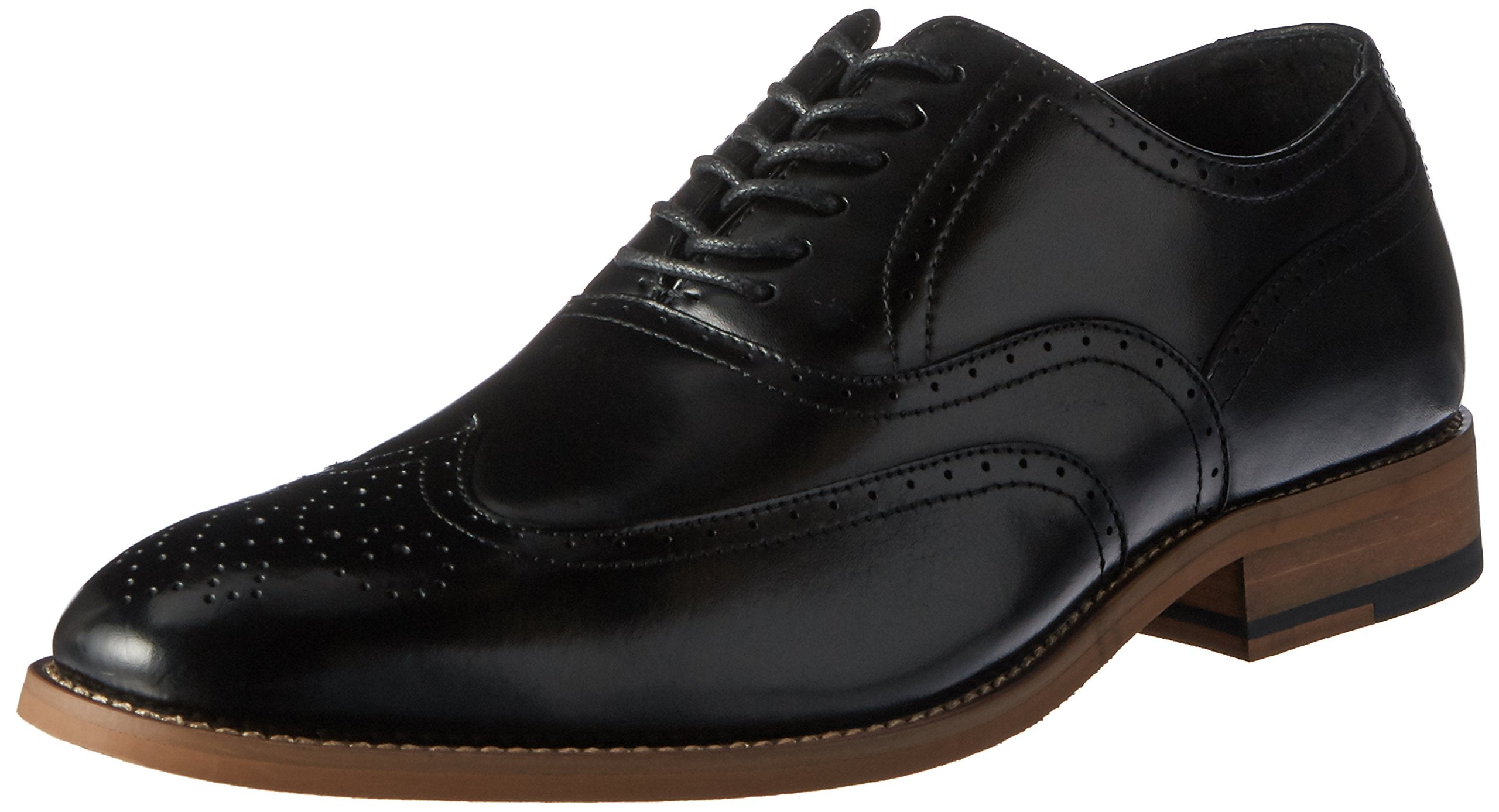 Stacy Adams Menís Dunbar Wingtip Oxford Black Size 13