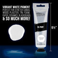 U.S. Art Supply Titanium White Oil Paint 3.38oz