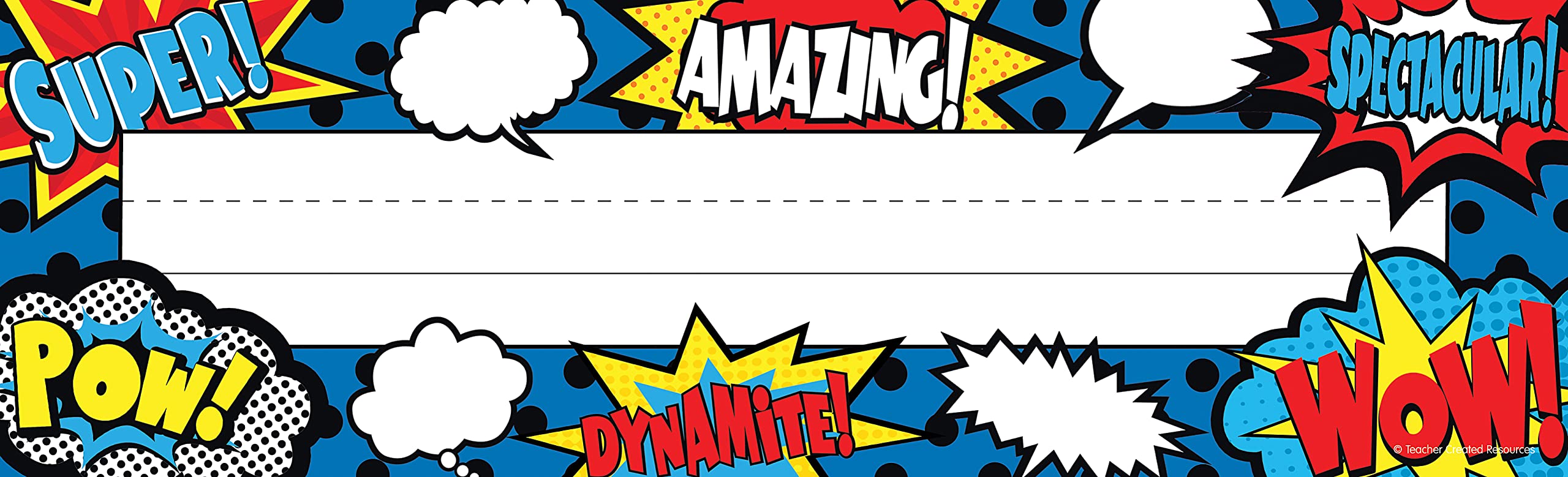 Teacher Created Resources Superhero Name Plates