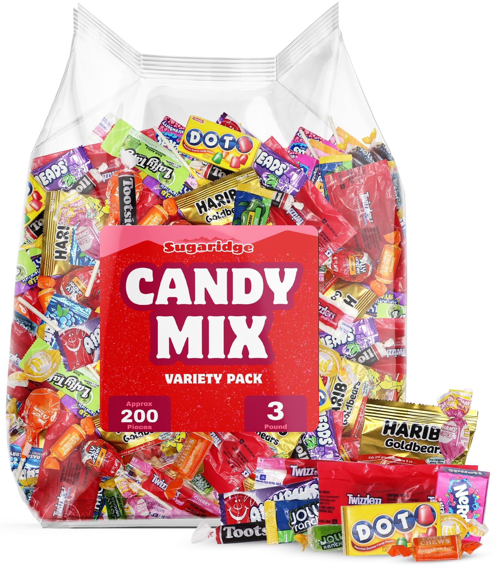 Bulk Candy Variety Mix Individually Wrapped 3lb 200 Count