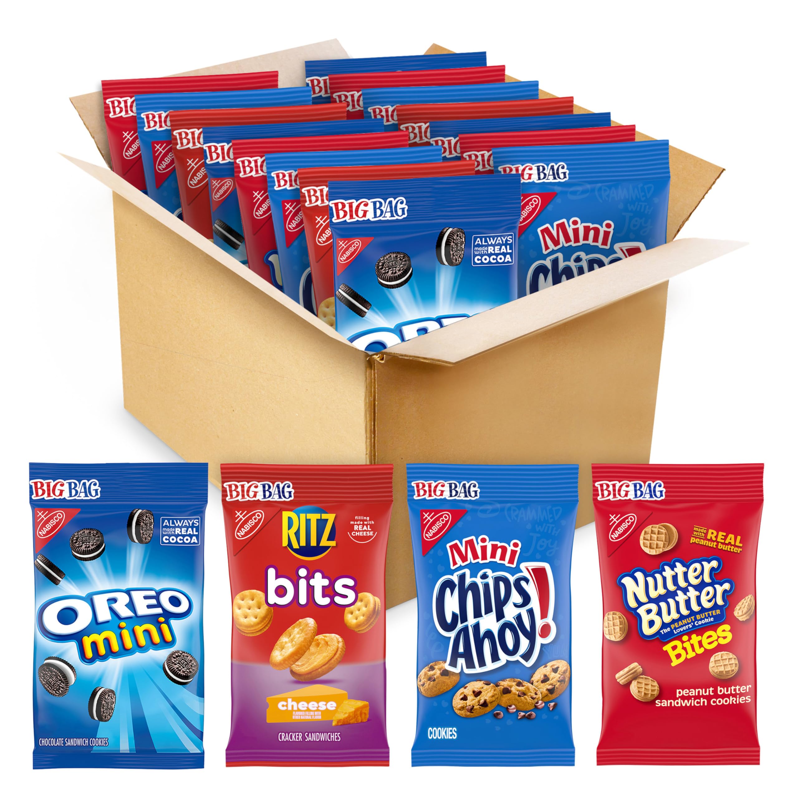 OREO Mini CHIPS AHOY Nutter Butter RITZ Variety 15 Bags