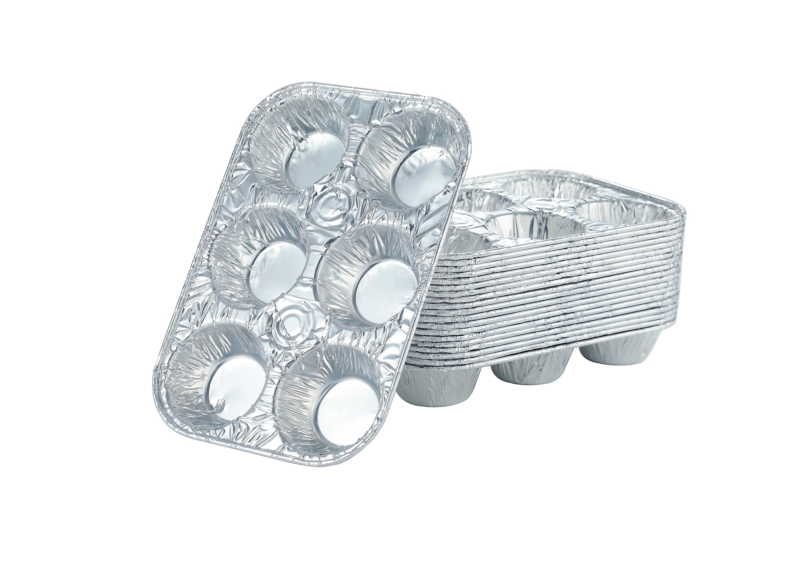 Waytiffer Aluminum 6-Cup Muffin Pans 10 Pack